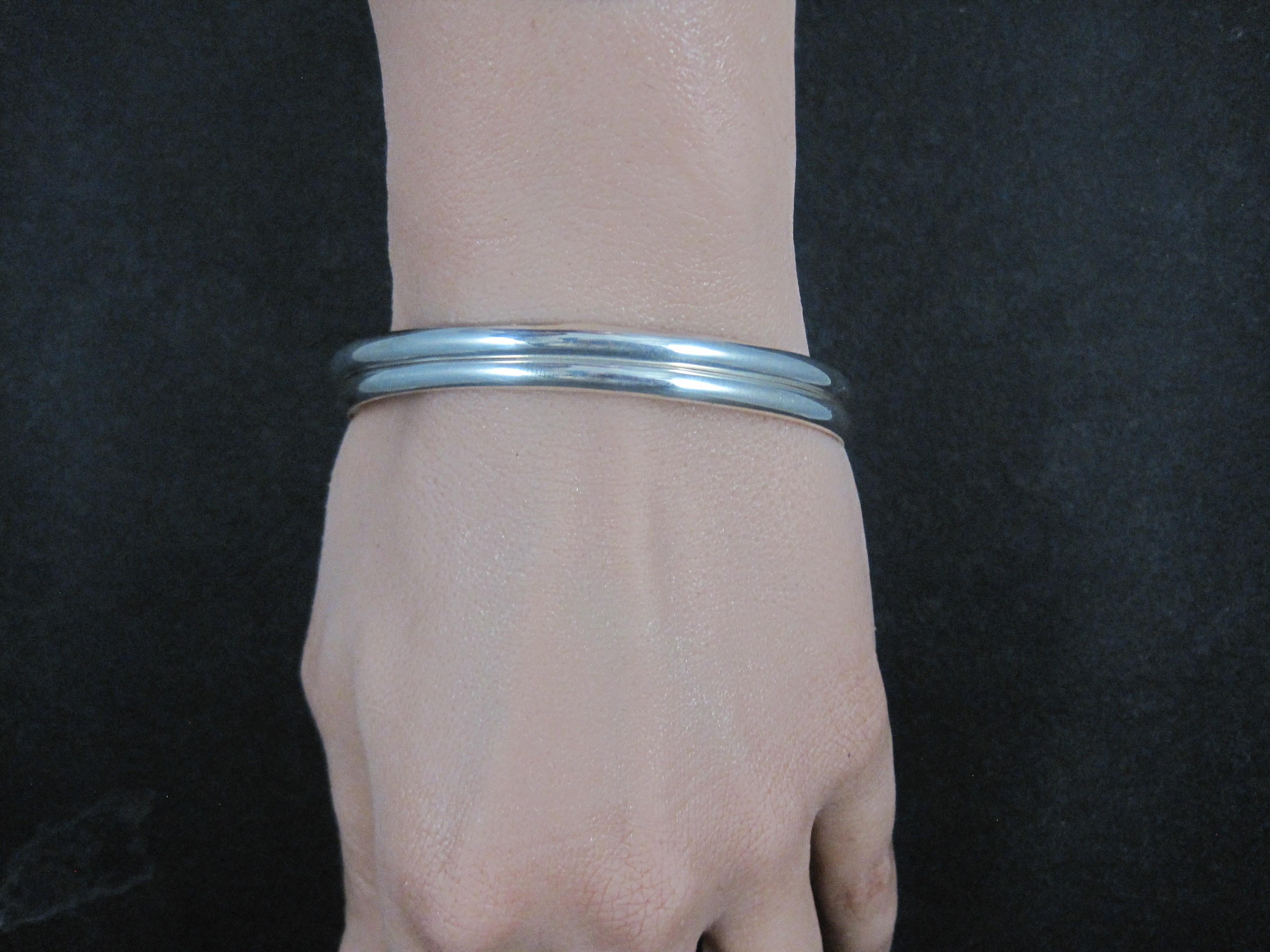 Set di 2 braccialetti semplici Navajo in argento sterling da 7,75