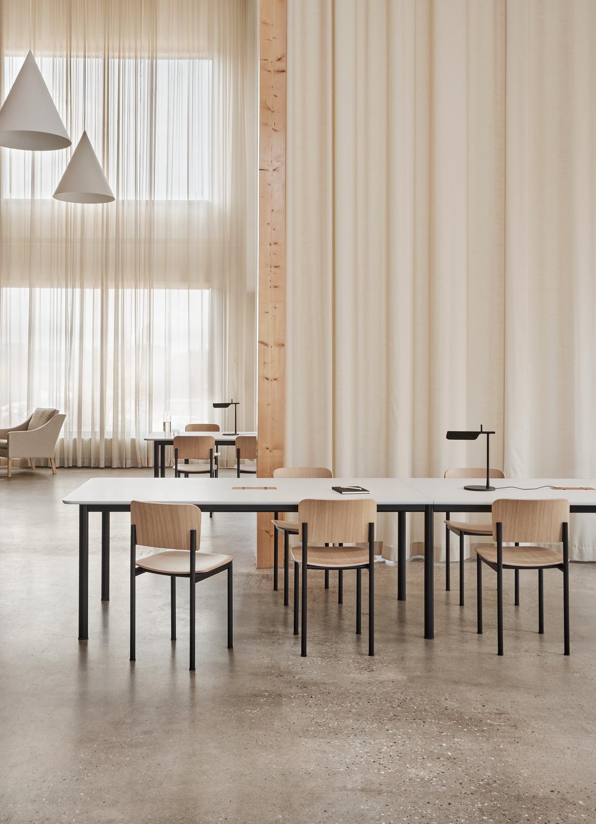 Pair of Plan Chairs, Oak/Black Steel, Edward Barber & Jay Osgerby, Fredericia For Sale 3