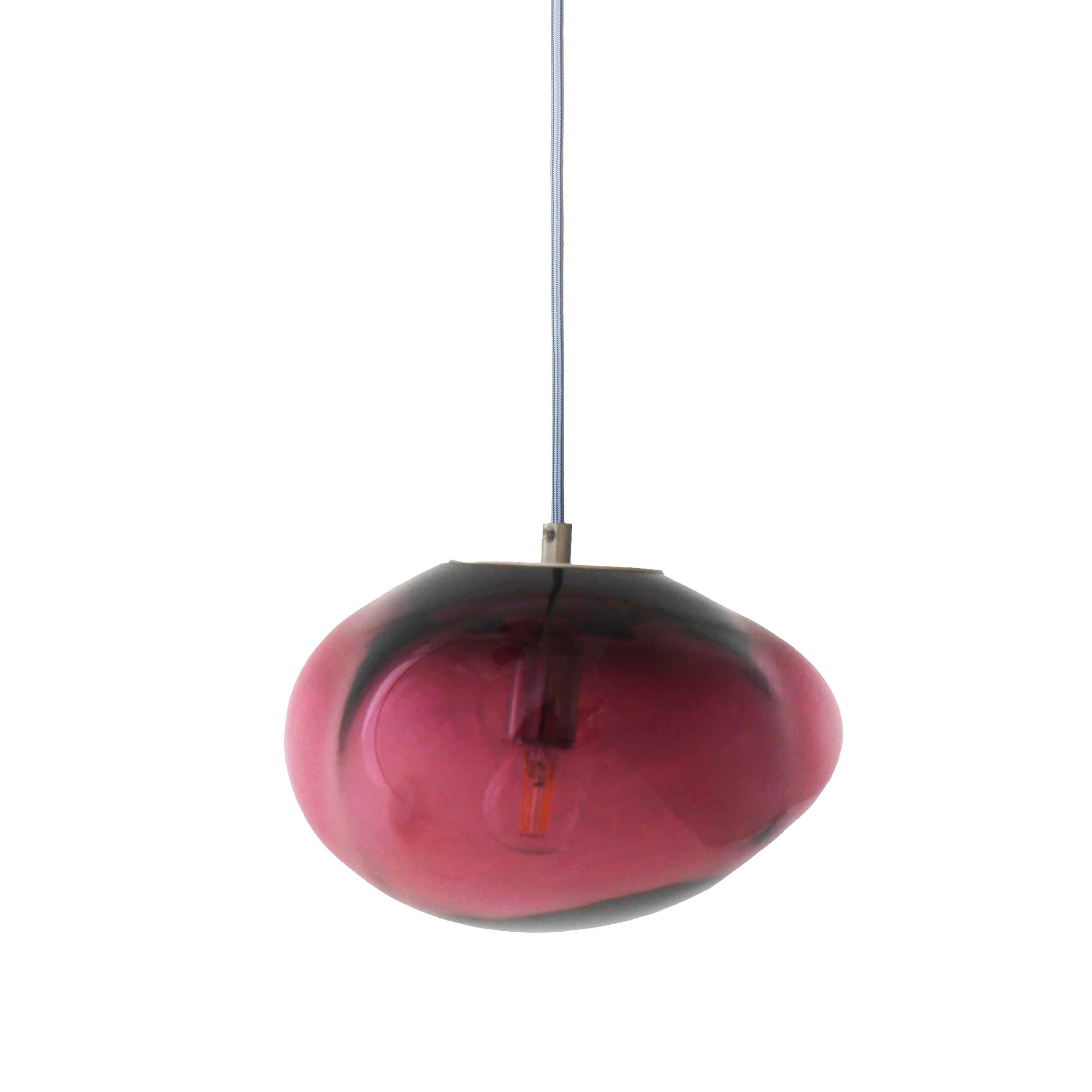Set of 2 Planetoide Amor Red Pendants by Eloa In New Condition For Sale In Geneve, CH