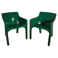 Set of 2 plastic armchairs Gaudì mod. by V. Magistretti for Artemide  70's