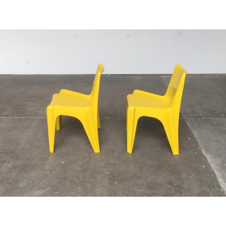 Juego de 2 sillas apilables de plástico BA 1171 de Helmut Bätzner para Bofinger, años 60 Moderno de mediados de siglo en venta