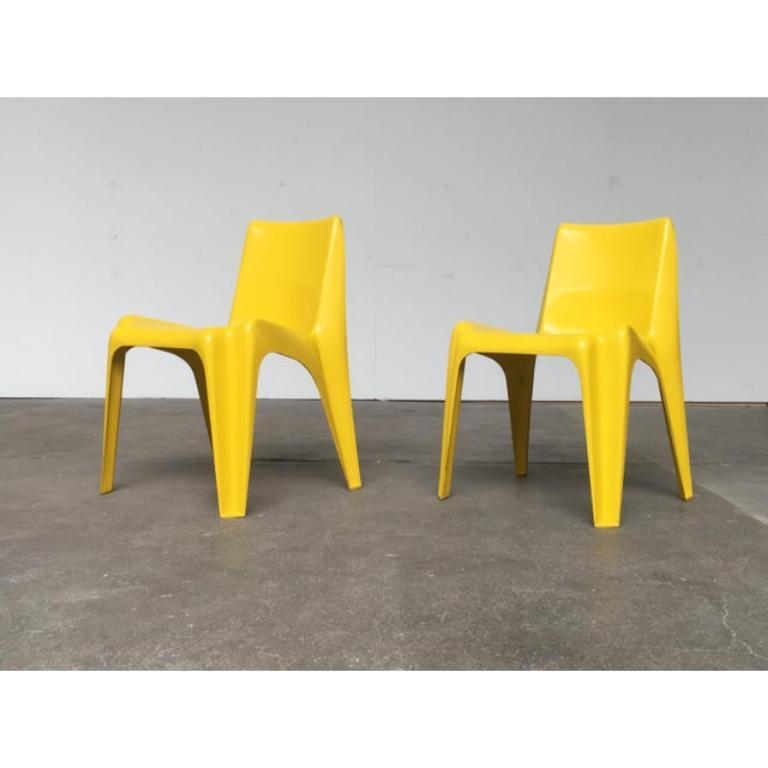 Juego de 2 sillas apilables de plástico BA 1171 de Helmut Bätzner para Bofinger, años 60 en venta 2