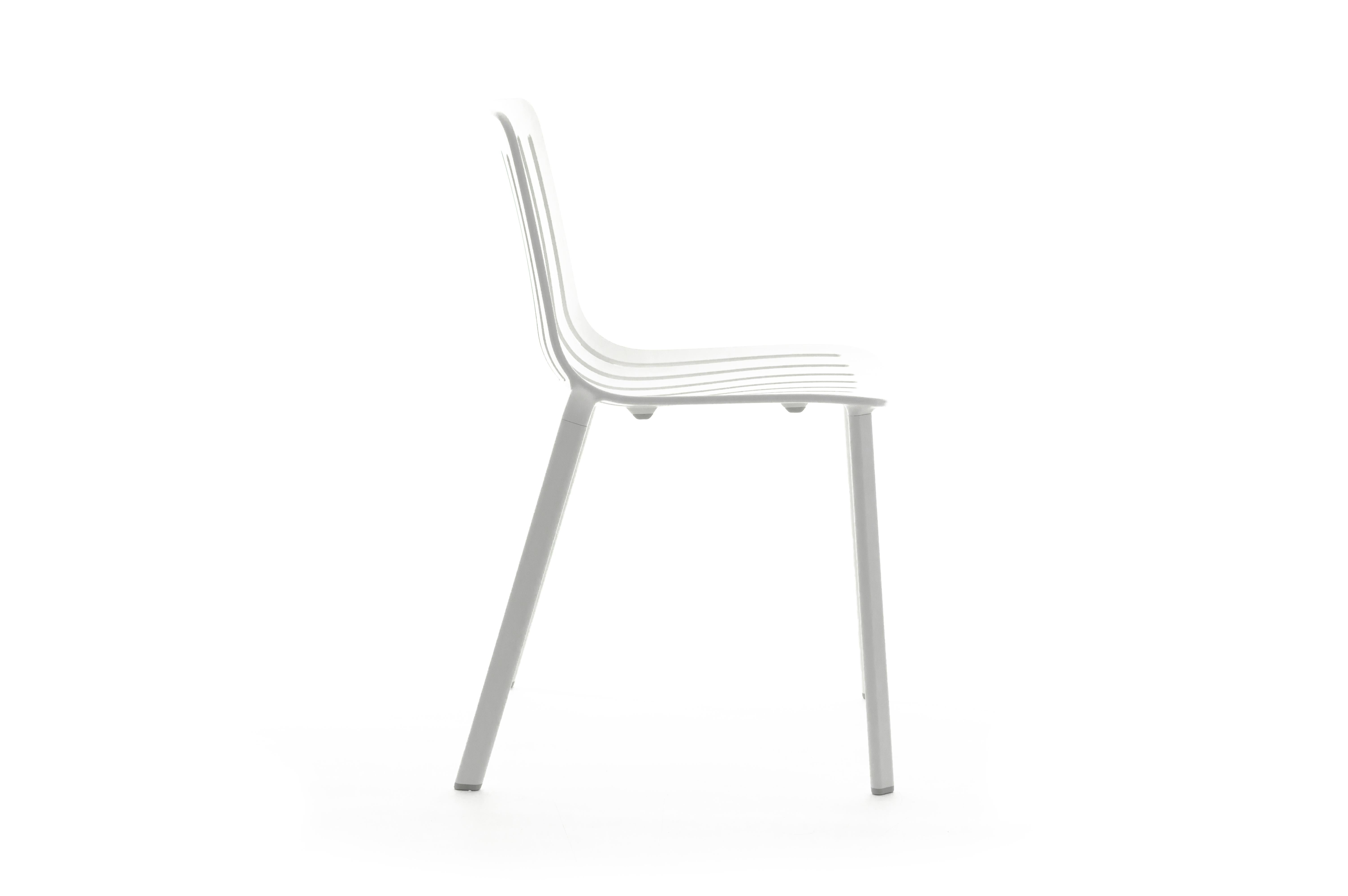 Italian Set of 2 Plato Chair in White by Jasper Morrison  for MAGIS For Sale