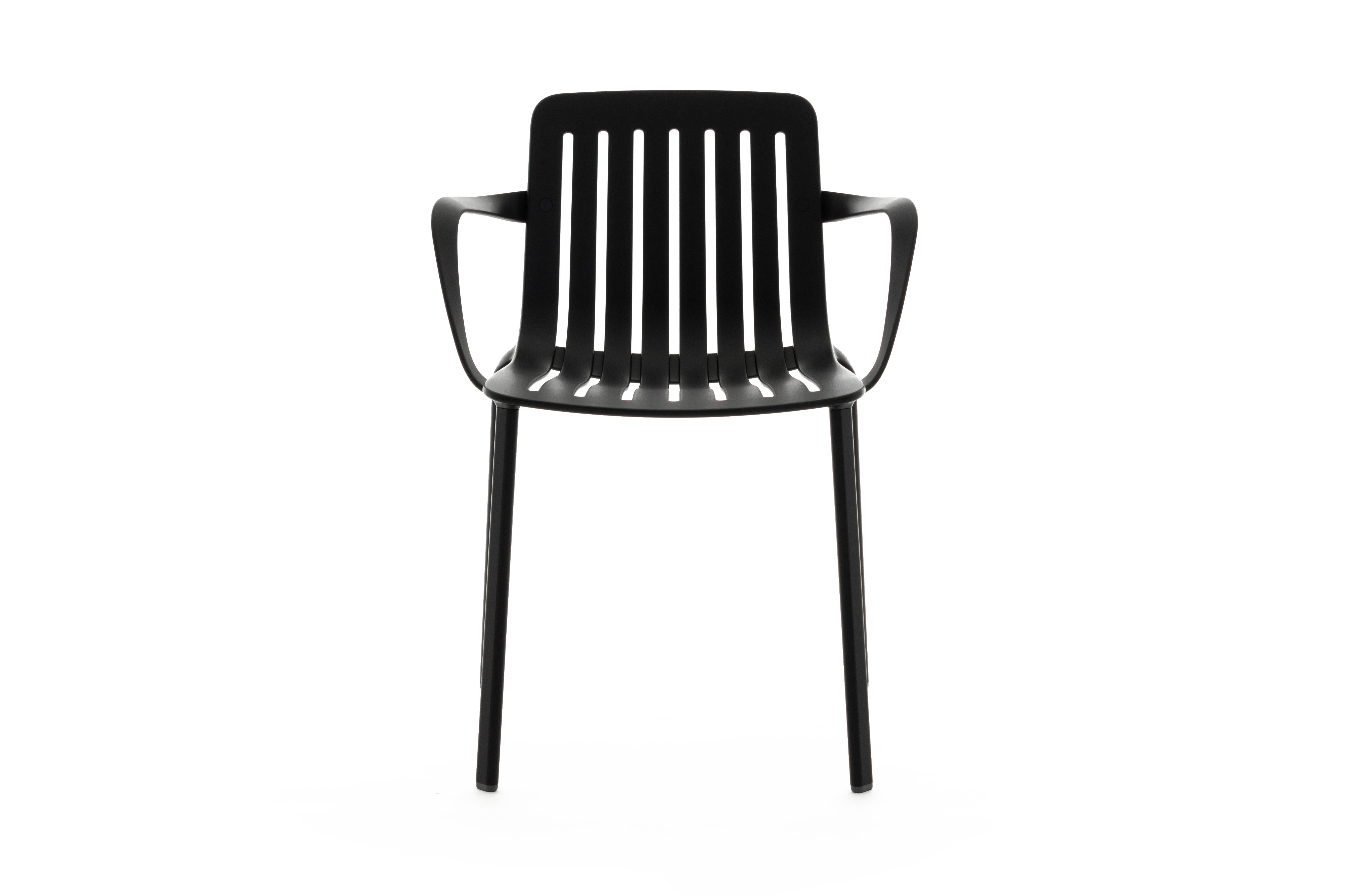 The Plato chair designed by Jasper Morrison is versatile in use and well suited for domestic, professional, and public spaces - indoors and outdoors. Under- stated and with a neoclassical inspiration, hence the name that references one of the