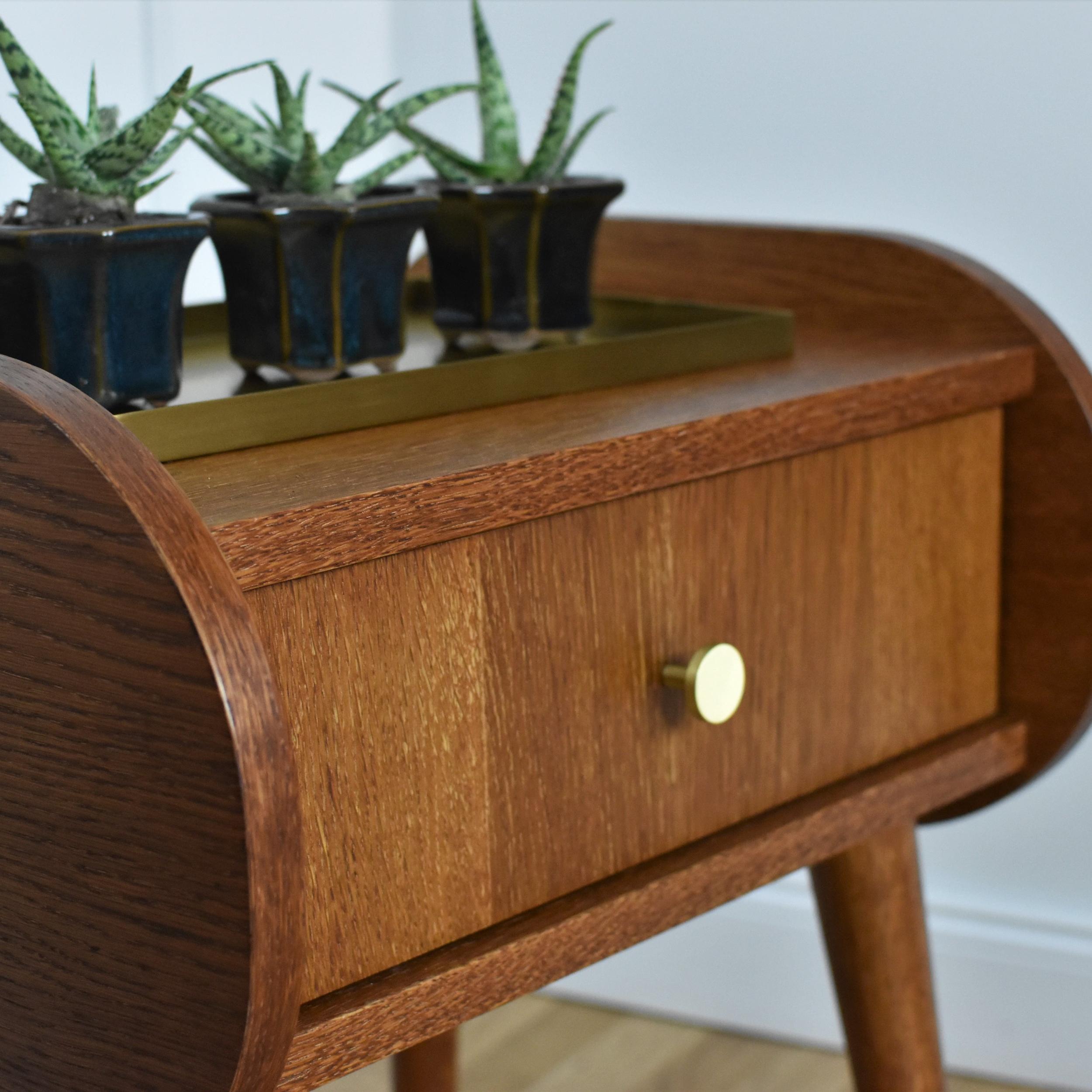Set Of 2 Pona Bedstands by Pastform
Dimensions: D 40 x W 45 x H 50 cm.
Materials: Stained and varnished wood.

Available in different wood color finishes: Whiskey, Rum, BPA, Nobel, Brandy, Schwarz, and Natura. Please contact us.

The Pona nightstand