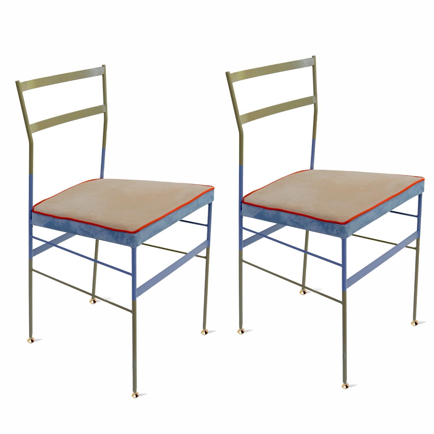 Italian Set of 2 Pontina Detta Chairs