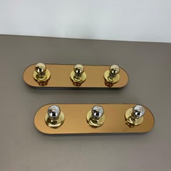 Set di 2 luci da parete Pop Art Space Age MIRROR di EGLO Lights Germania, anni '80