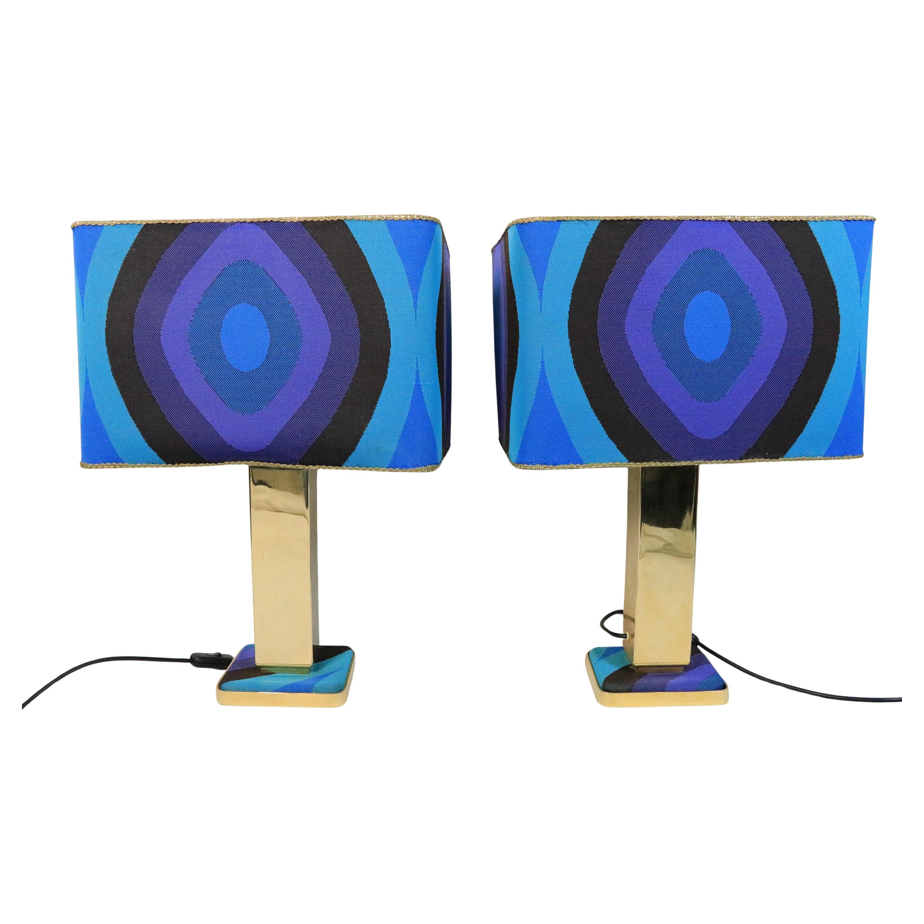 Set di 2 lampade da tavolo Pop Art, metà secolo, Germania in vendita