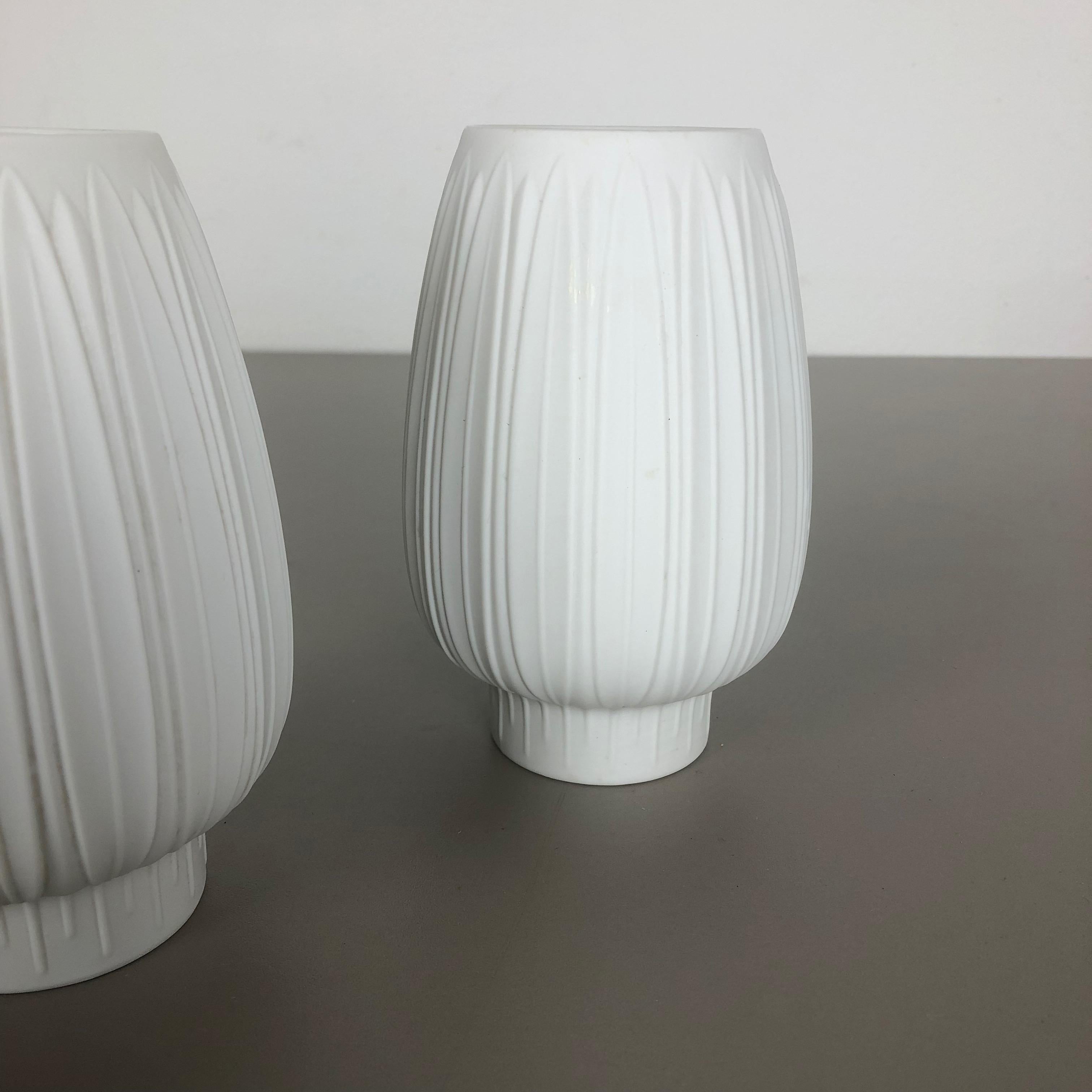 XX secolo Set di 2 vasi in porcellana Op Art 