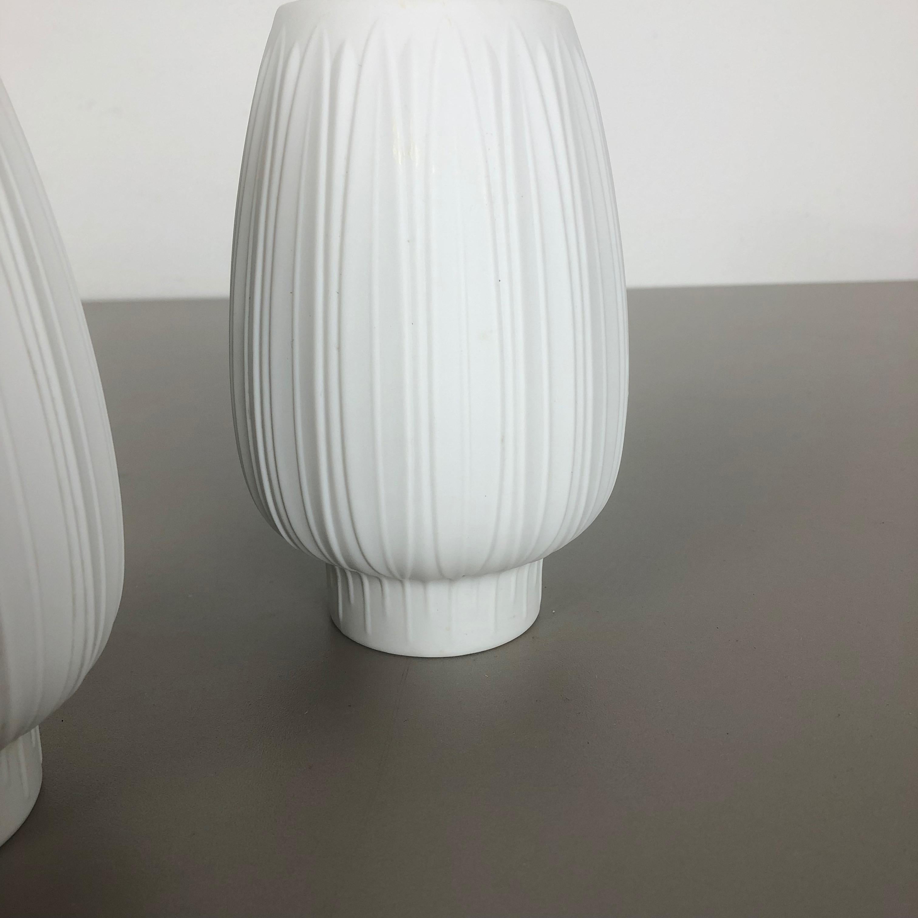 Porcellana Set di 2 vasi in porcellana Op Art 