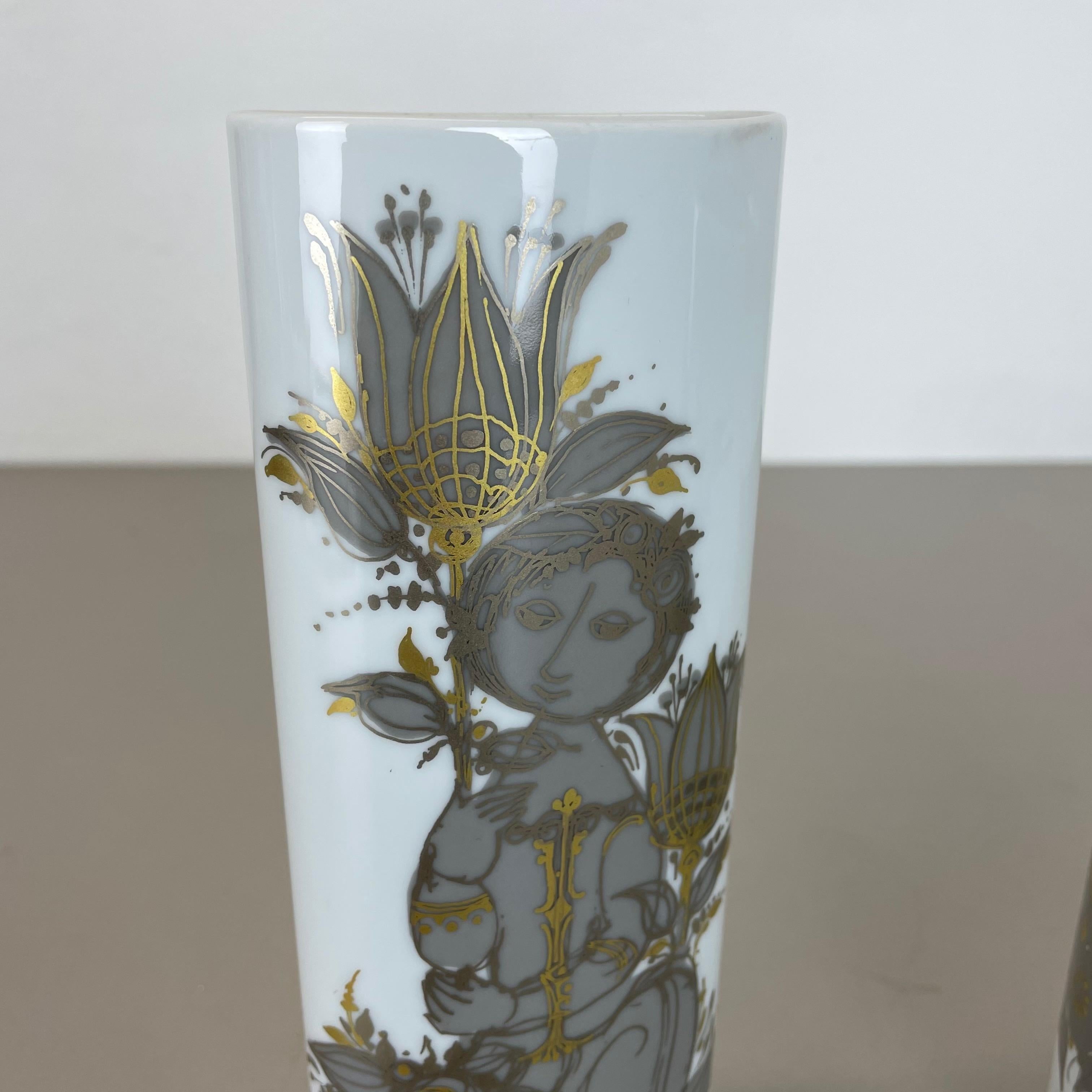 Ensemble de 2 vases en porcelaine de Bjrn Wiinblad pour Rosenthal Studio Line, Allemagne, 1970 Bon état - En vente à Kirchlengern, DE