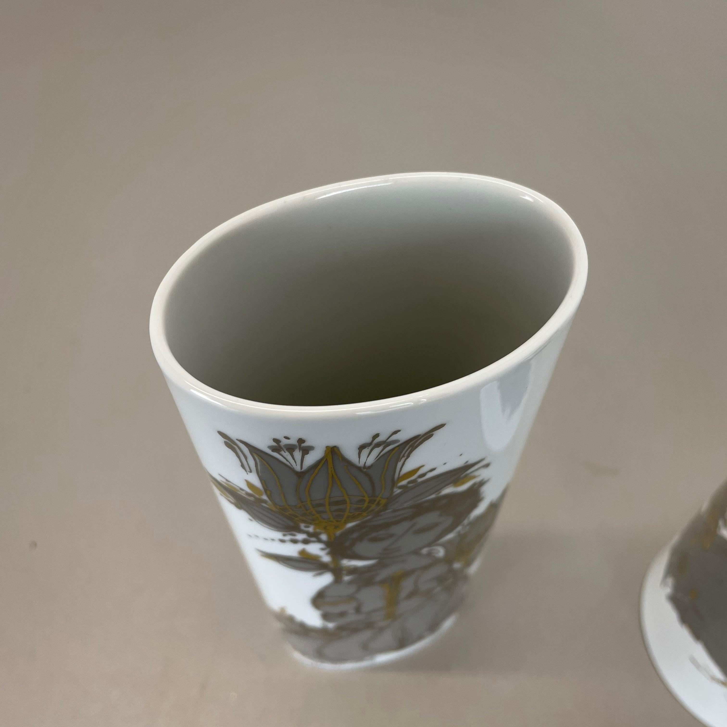 XX secolo Set di 2 vasi in porcellana di Björn Wiinblad per Rosenthal Studio A Line Germania 1970 in vendita