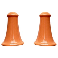 Set of 2 Postmodern Ceramic Salt and Pepper Shakers by Gallo Design