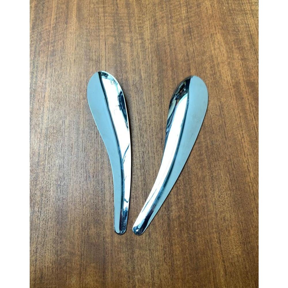 Set of 2 Postmodern Cutlery Salad Spoons from Conran, 1990s In Excellent Condition For Sale In Hamburg, DE