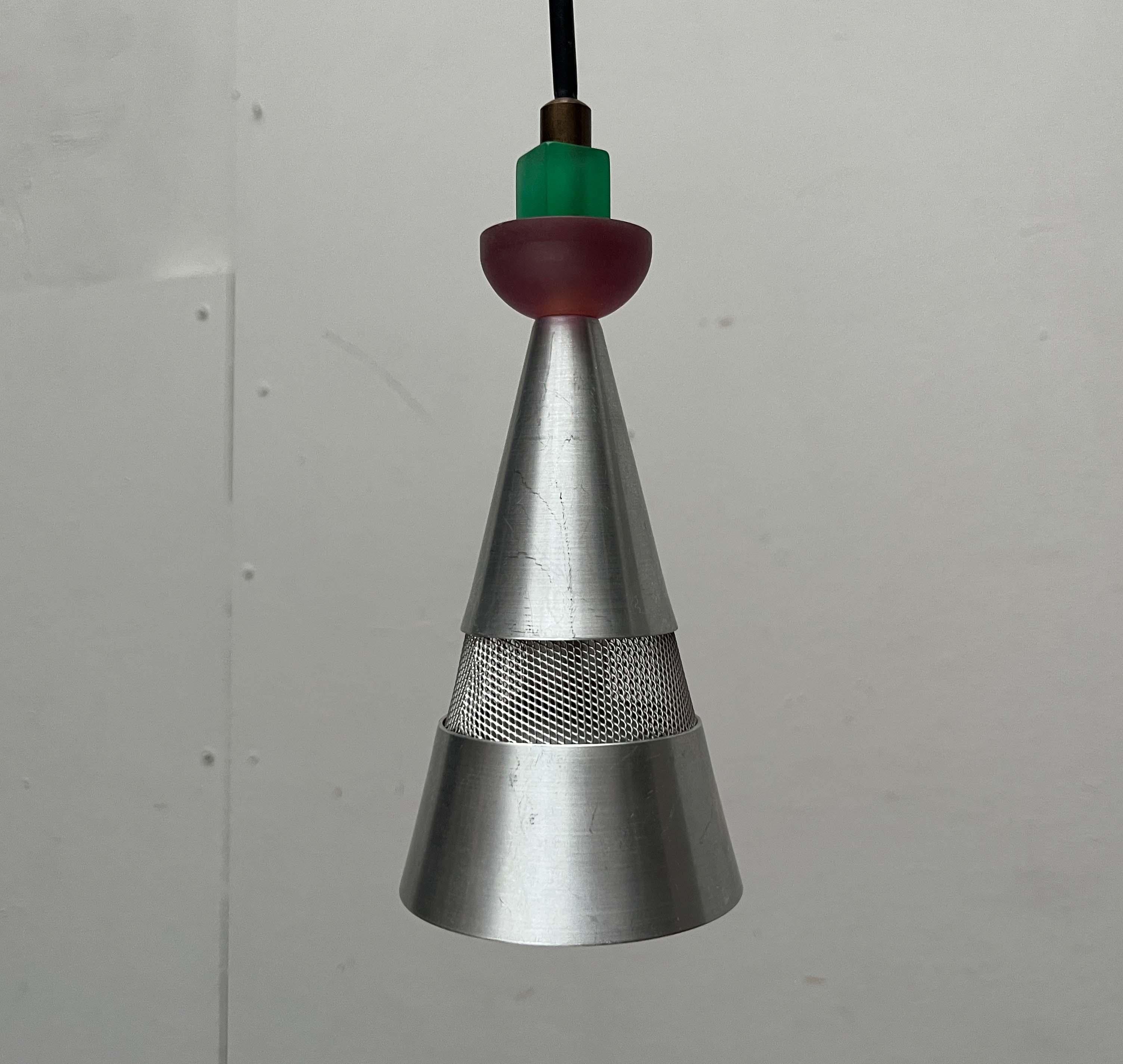 Set of 2 Postmodern Dutch Pendant Lamps by Studio Brandend Zand, 1990s For Sale 8