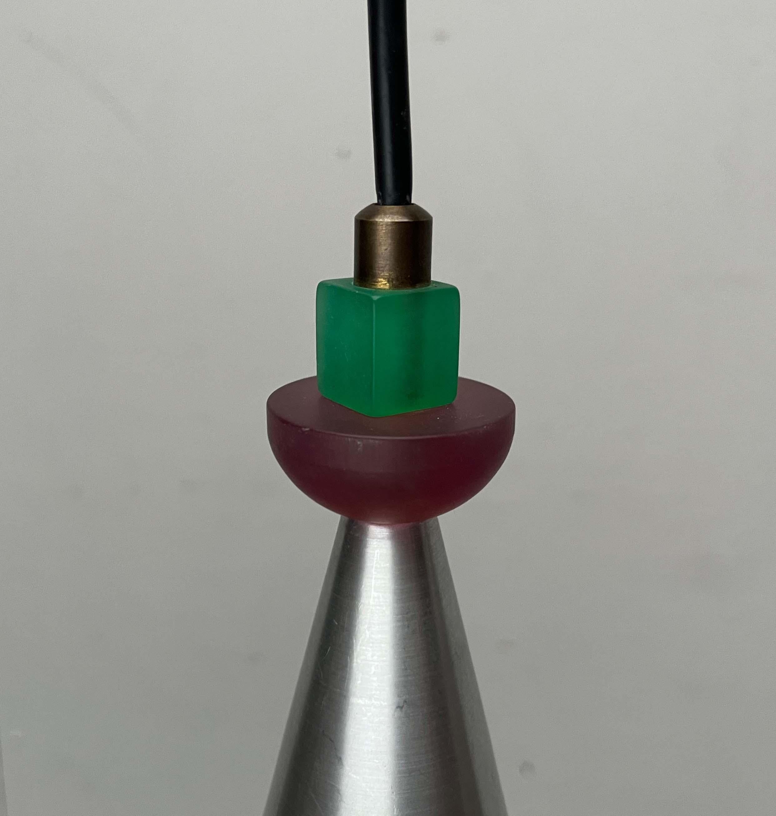 Set of 2 Postmodern Dutch Pendant Lamps by Studio Brandend Zand, 1990s For Sale 12
