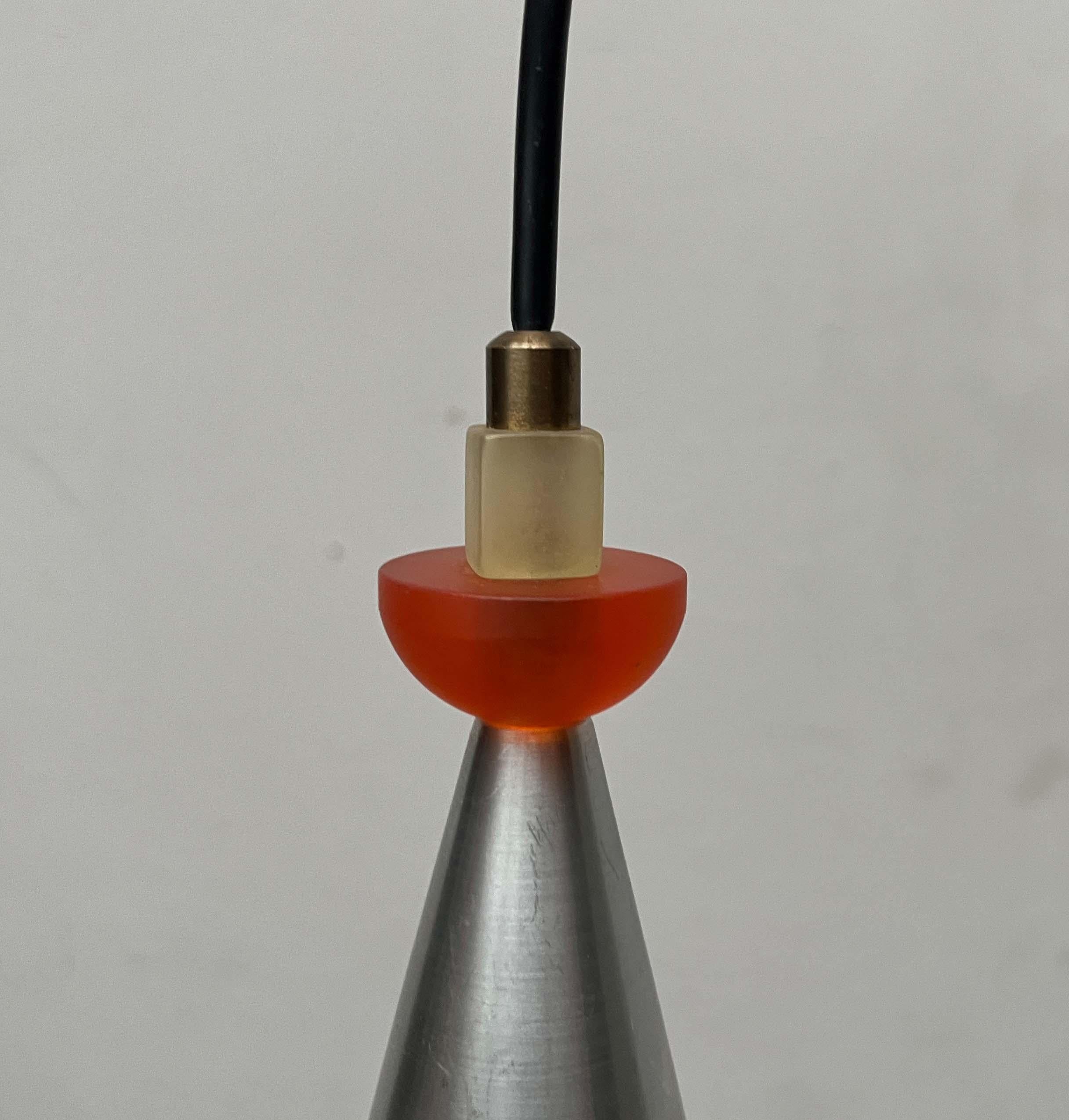 Set of 2 Postmodern Dutch Pendant Lamps by Studio Brandend Zand, 1990s For Sale 13