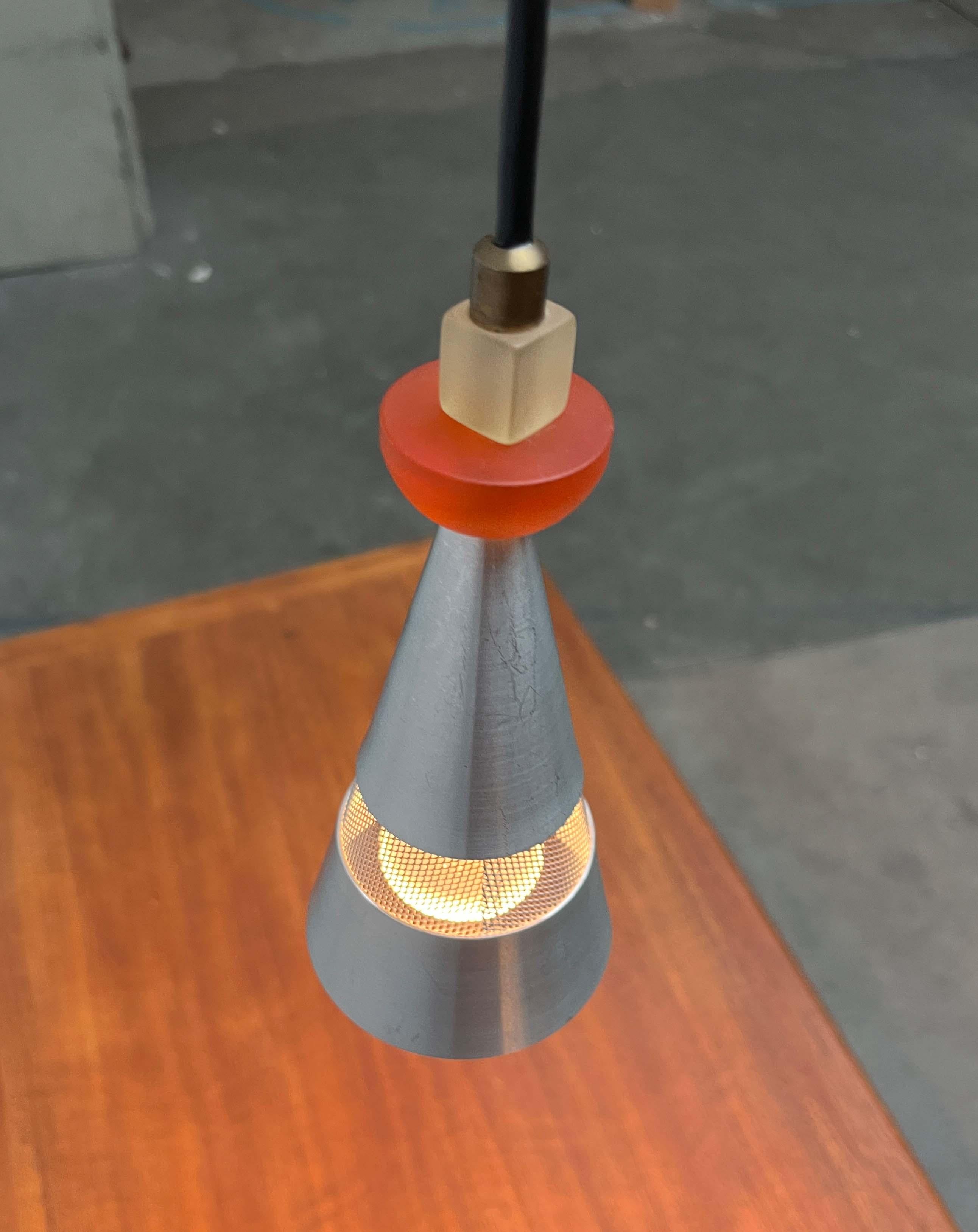 Set of 2 Postmodern Dutch Pendant Lamps by Studio Brandend Zand, 1990s For Sale 1