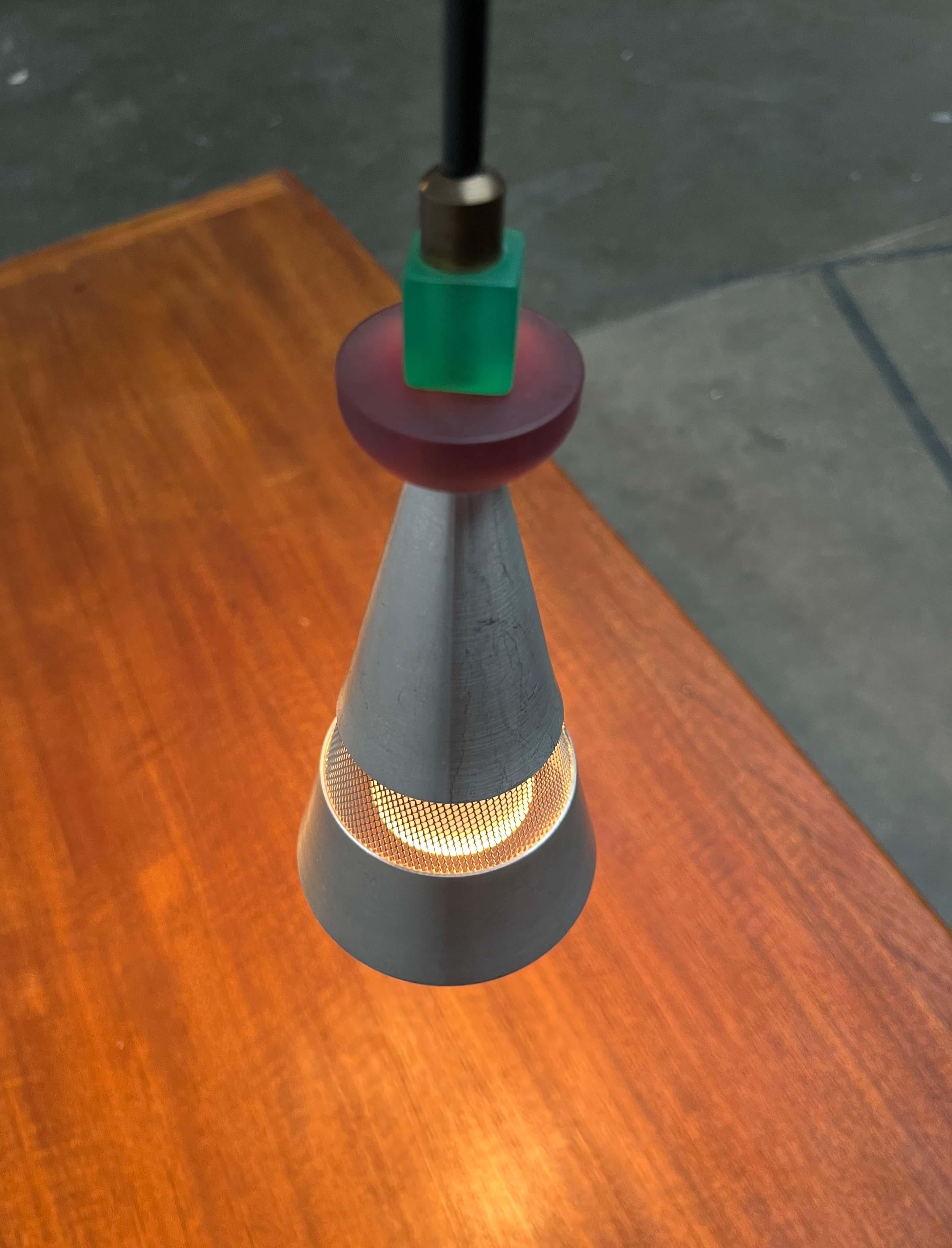 Set of 2 Postmodern Dutch Pendant Lamps by Studio Brandend Zand, 1990s For Sale 2