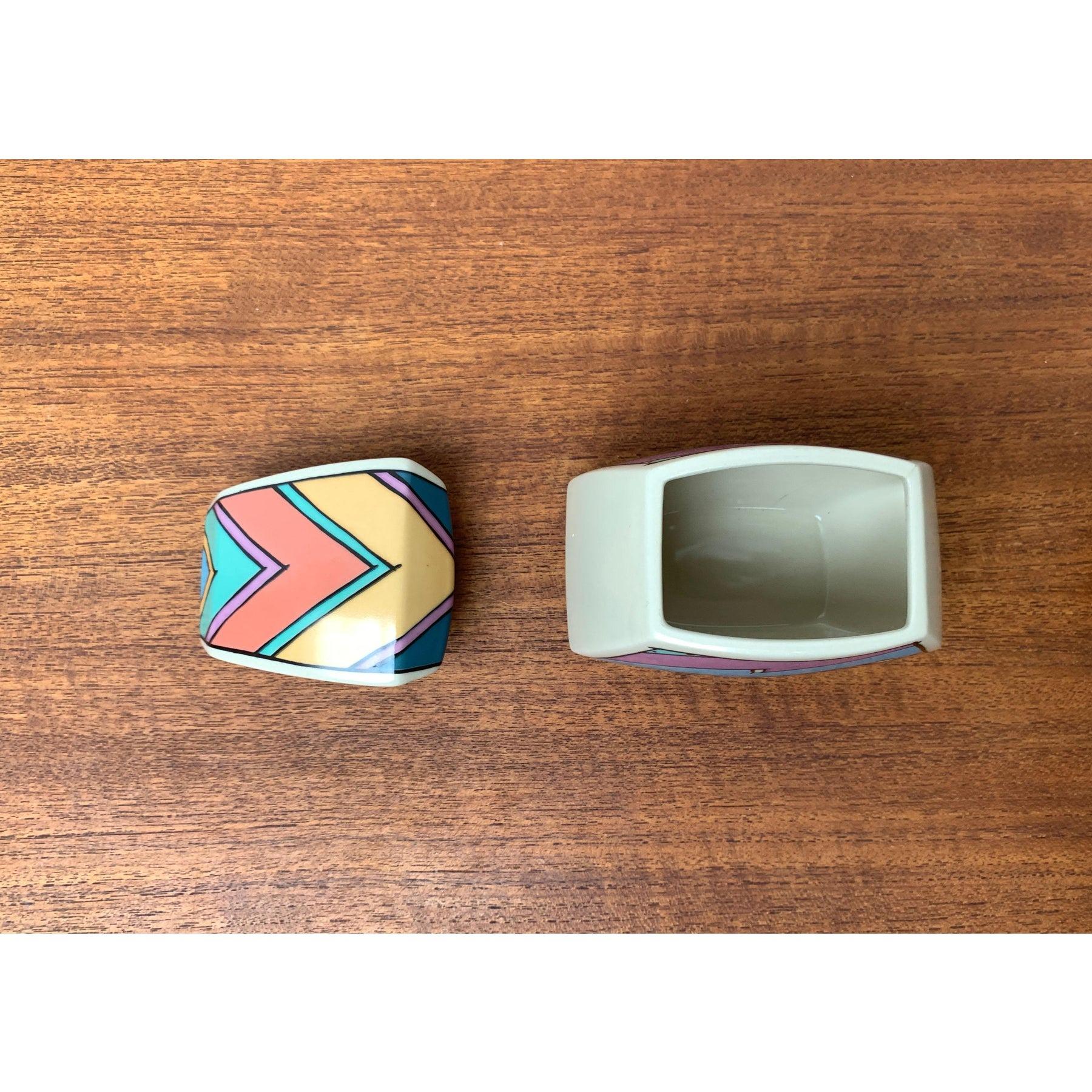 Set of 2 Postmodern Flash One Series Milk and Sugar Pot by Dorothy Hafner, 1980s (Postmoderne) im Angebot
