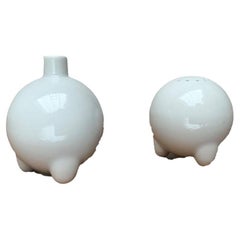 Set di 2 saliere e pepiere postmoderne in ceramica tedesca della serie Fantasia, anni '80