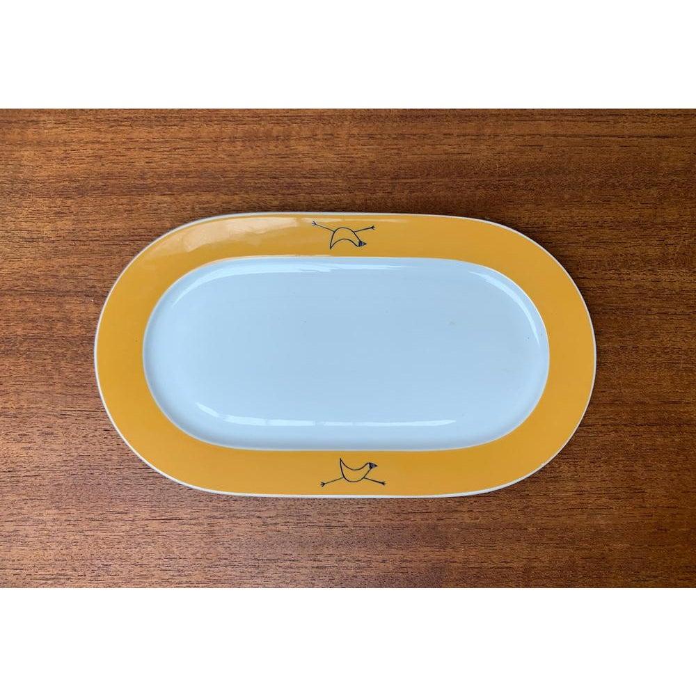 20th Century Set of 2 Postmodern German Flying Objects Series Plate and Pepper Shaker, 1990s For Sale