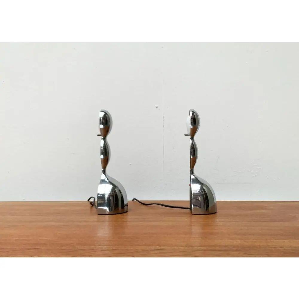 Ensemble de 2 lampes de table italiennes postmodernes Virgo par Ilalia Gibertini, années 1990 en vente 5