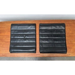 Set of 2 Postmodern Kreuzschwinger Leather Chair Pads by Till Behrens, 1980s