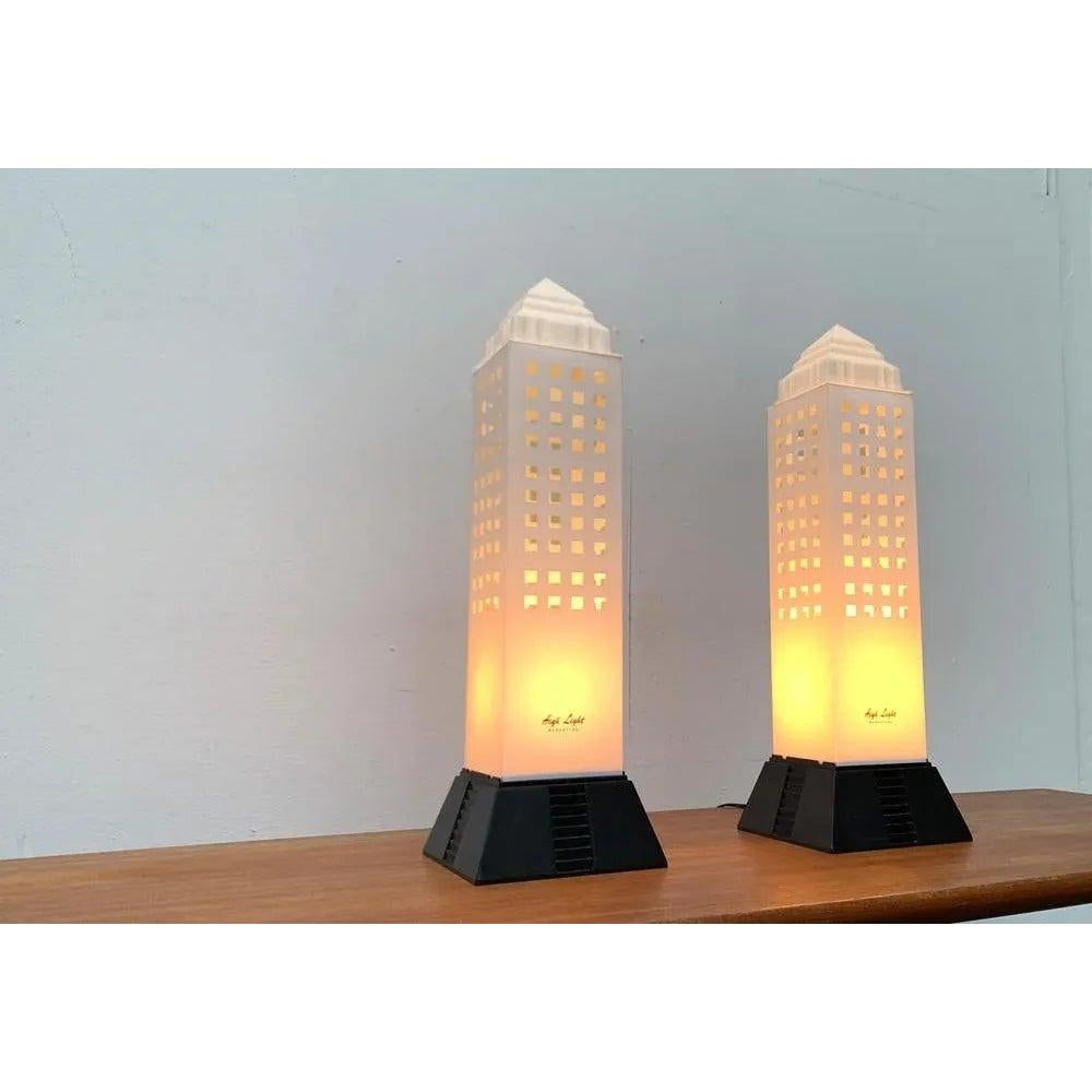 Set of 2 Postmodern Manhattan Series Floor Lamp from Koziol, 1990s For Sale 4