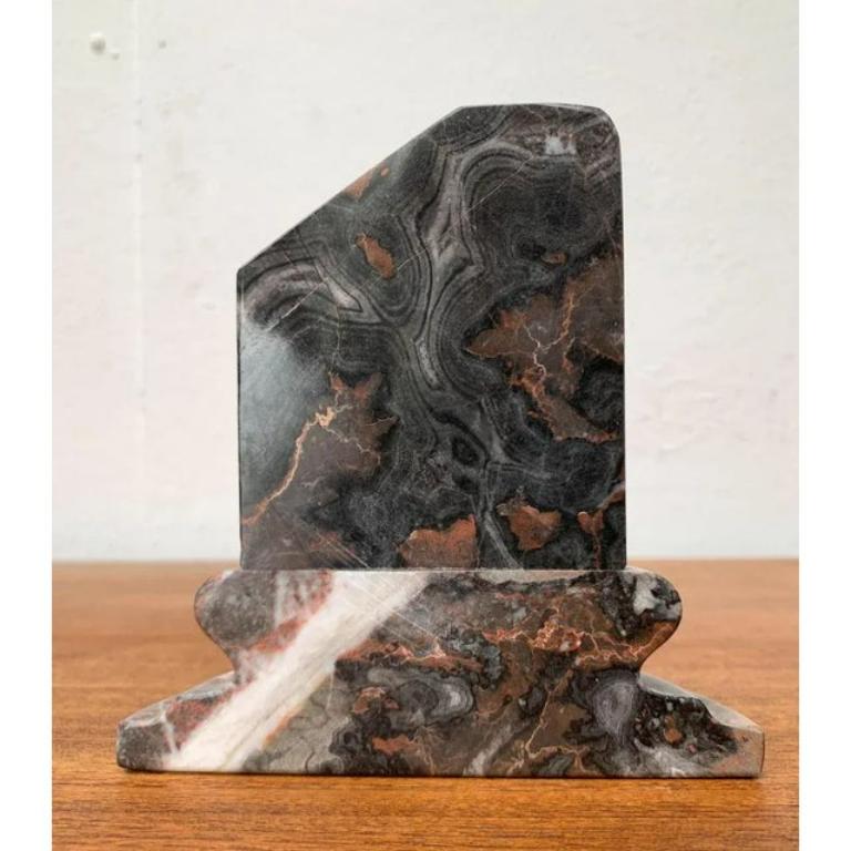 Set of 2 Postmodern Marble Bookends, 1980s For Sale 5