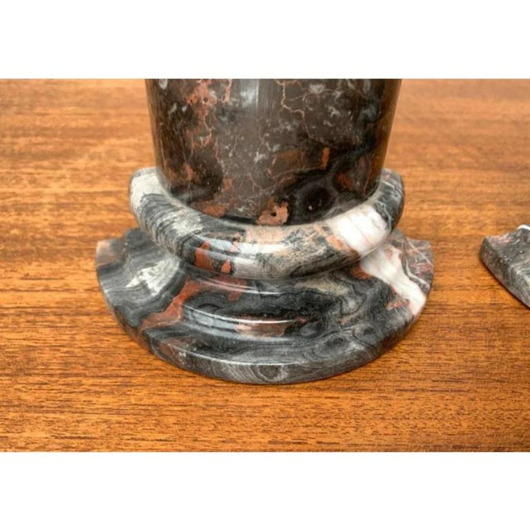 Set of 2 Postmodern Marble Bookends, 1980s For Sale 2