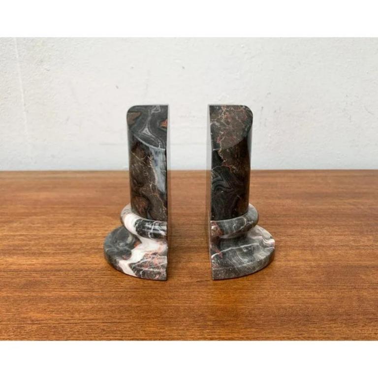 Set of 2 Postmodern Marble Bookends, 1980s For Sale 3