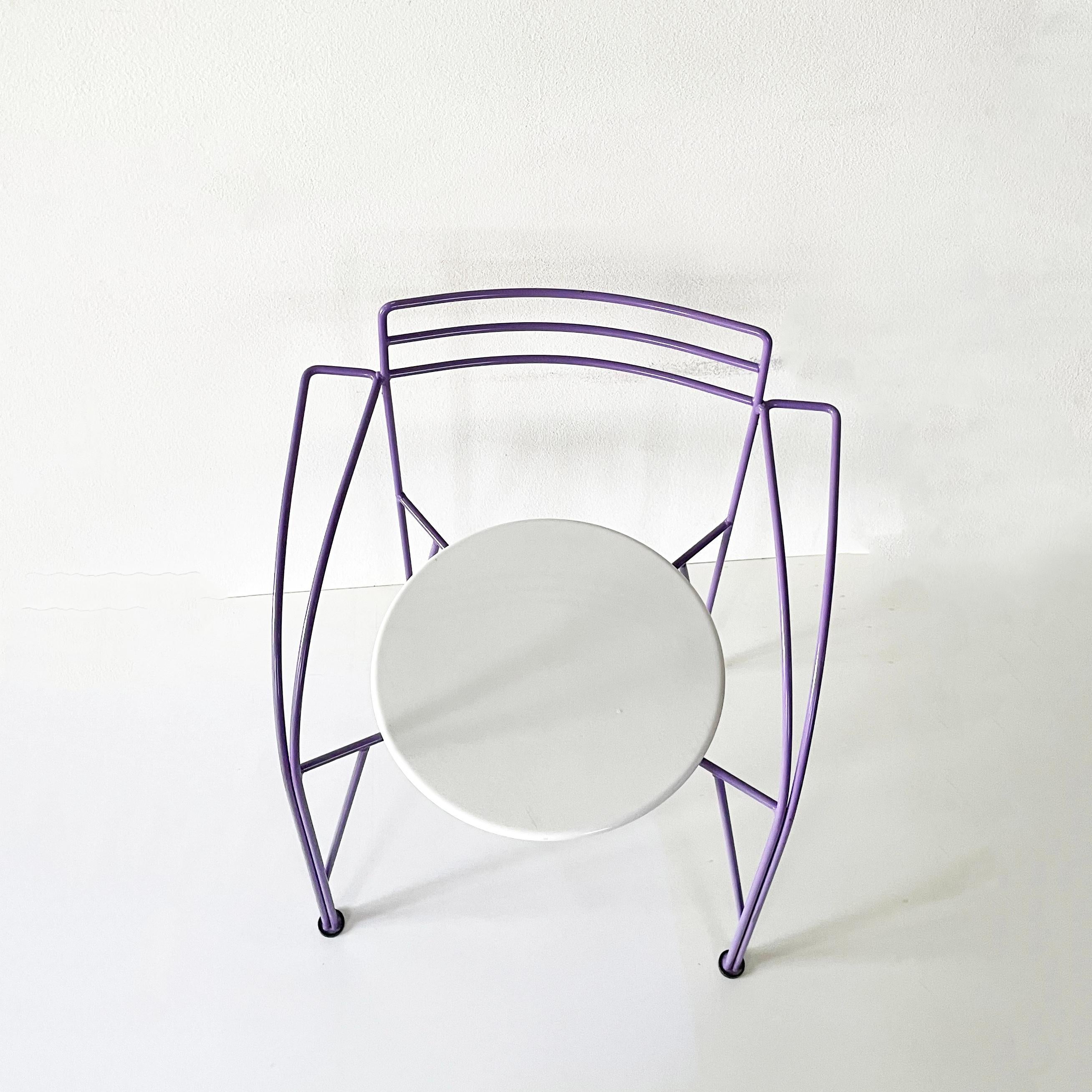 Set of 2 Postmodern Minimalist French Chairs 'Lune D'argent' by Pascal Mourgue 8