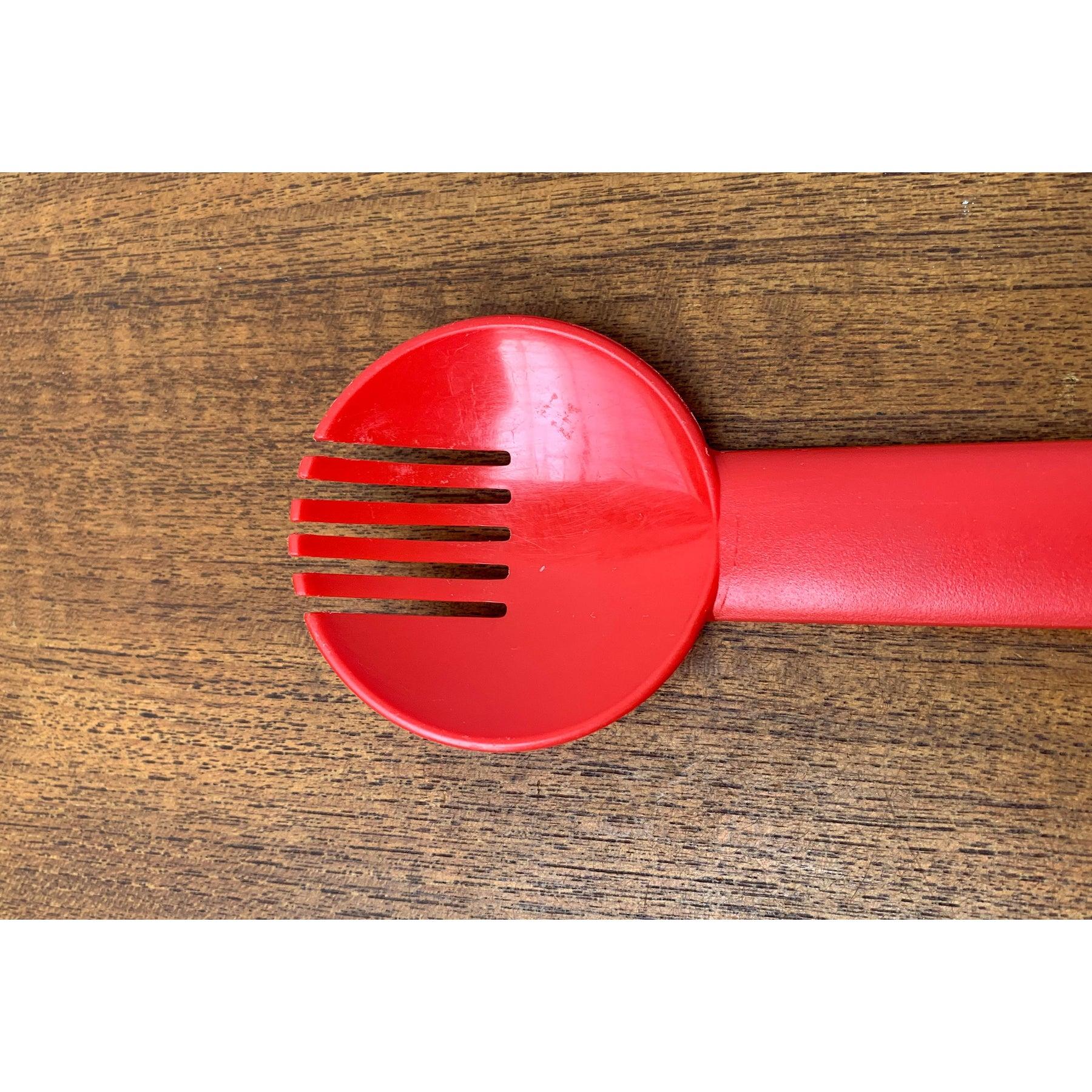 Set of 2 Postmodern Minimalist Swiss Salad Servers, 1970s im Angebot 3