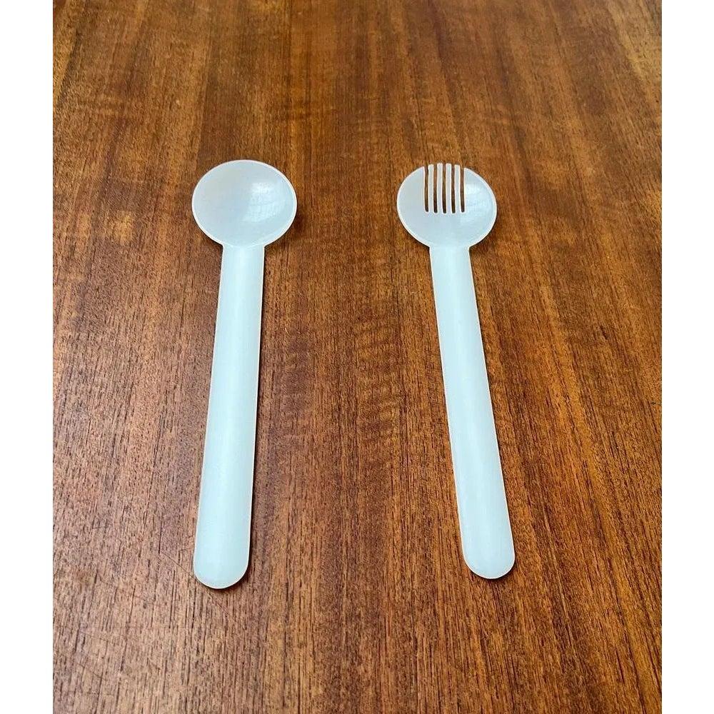 Juego de 2 Servidores de Ensalada Suizos Minimalistas Postmodernos, Años 70 en venta 1