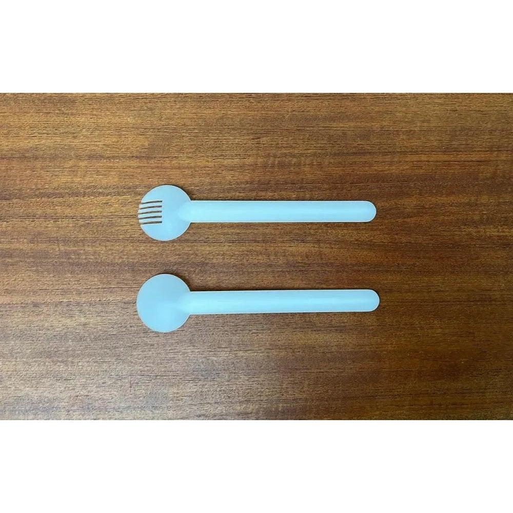 Juego de 2 Servidores de Ensalada Suizos Minimalistas Postmodernos, Años 70 en venta 2