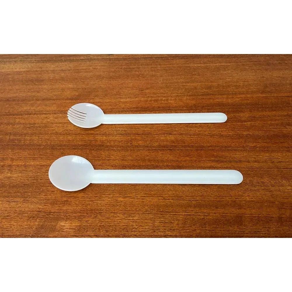 Juego de 2 Servidores de Ensalada Suizos Minimalistas Postmodernos, Años 70 en venta 3