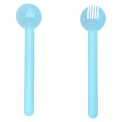 Set of 2 Postmodern Minimalist Swiss Salad Servers, 1970s