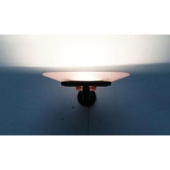 Set of 2 Postmodern Pink Jill Sconces by Perry King, S. Miranda, G. Arnaldi