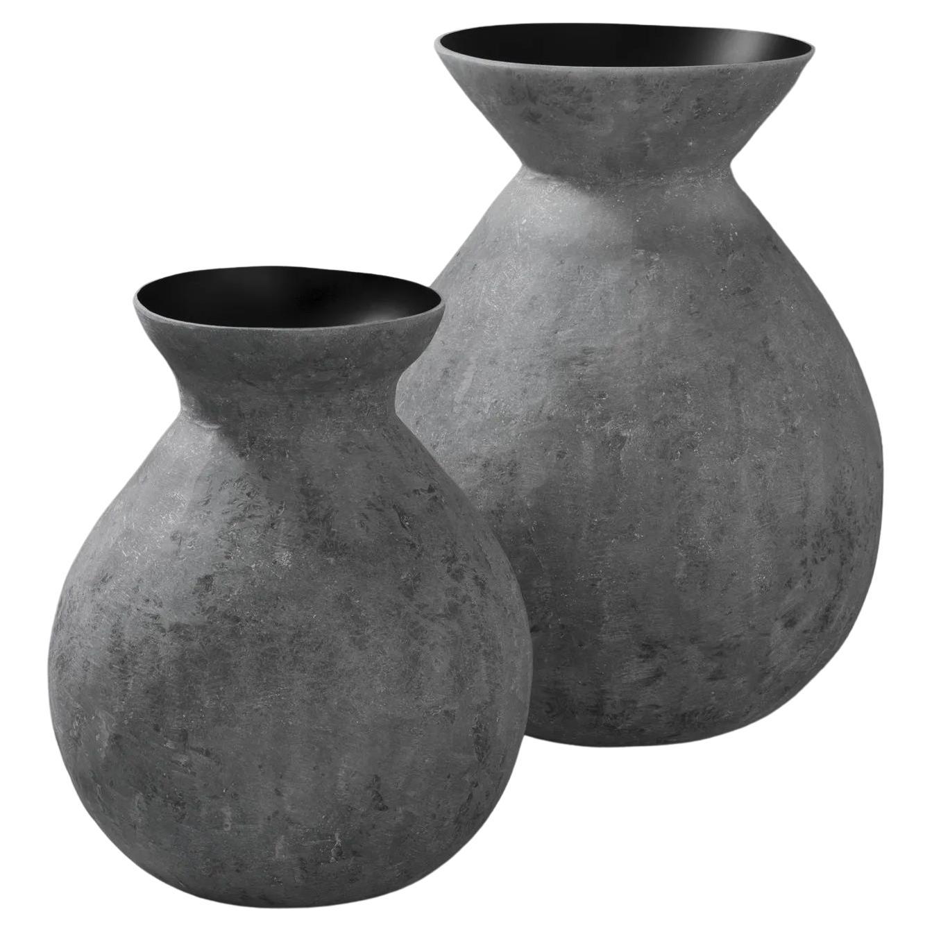 "Mountain" Geometric Vases by John Sheppard, Set of 3 For Sale at 1stDibs