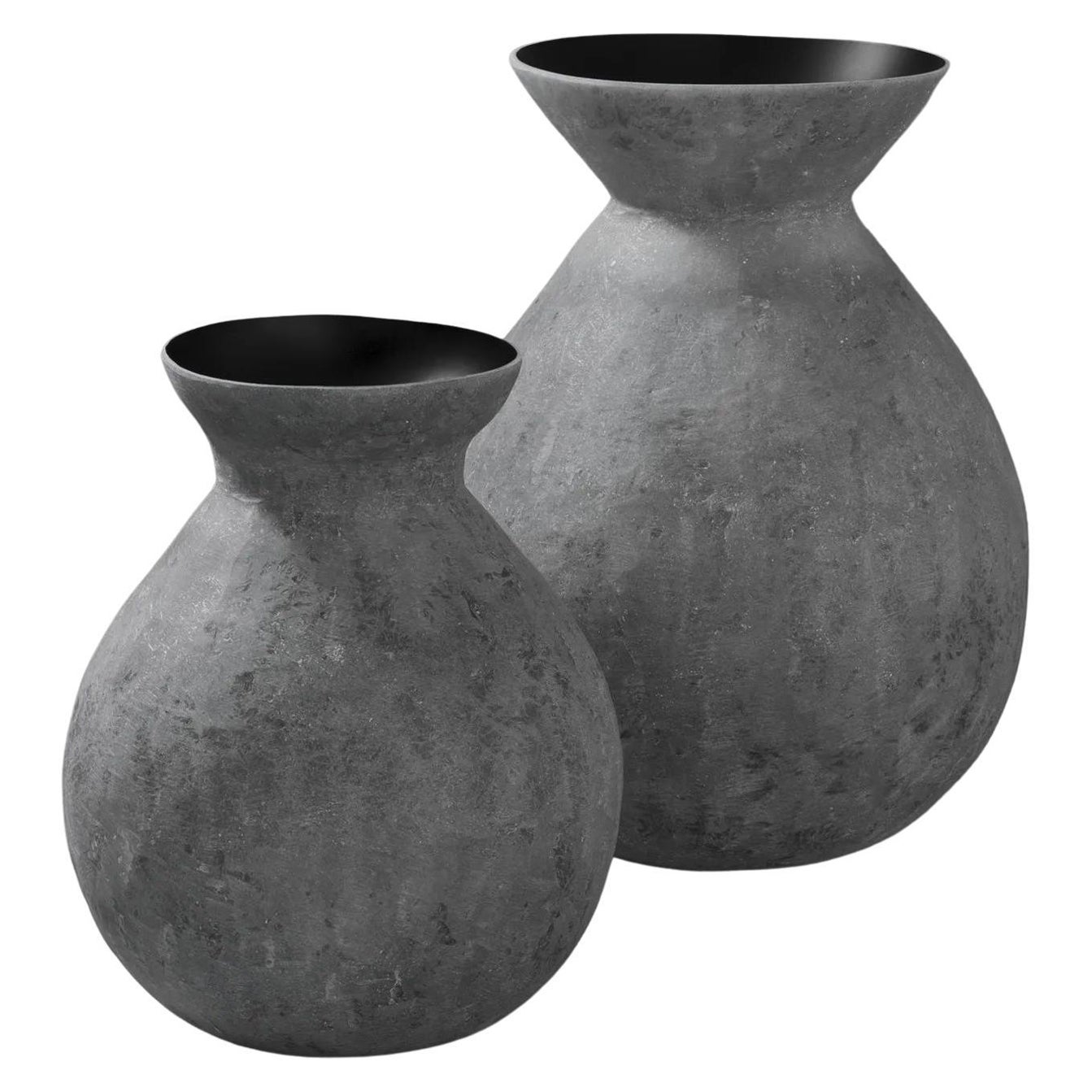 Set of 2 Pot Vases by Imperfettolab For Sale