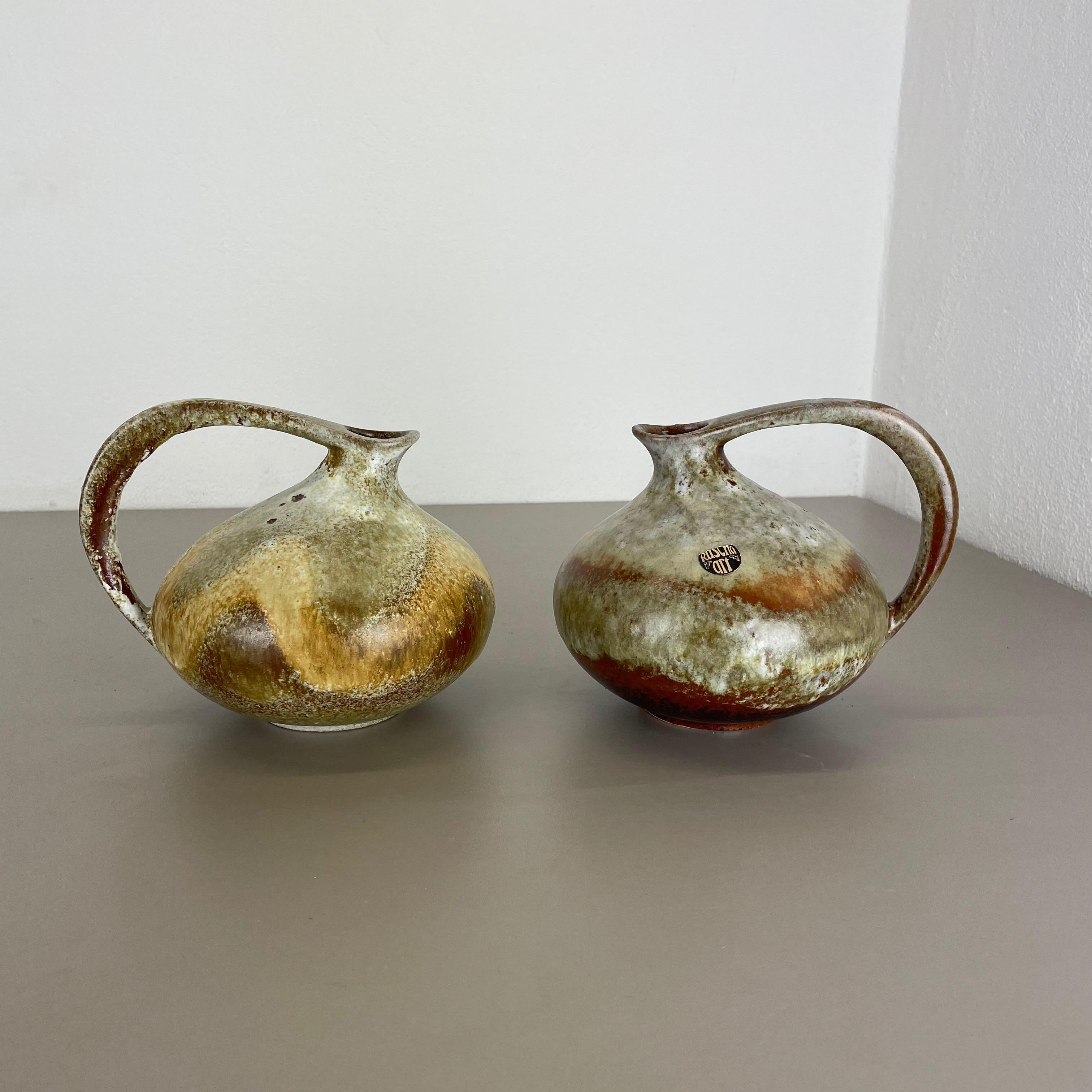 Set of 2 Pottery Vases 