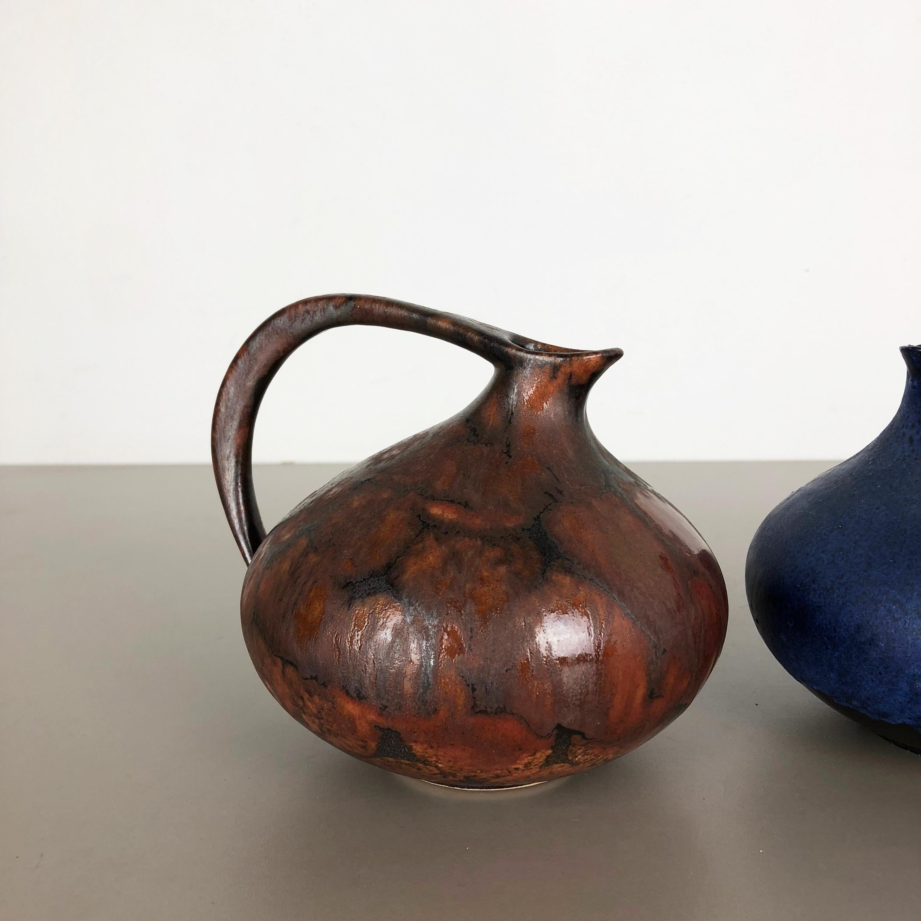Mid-Century Modern Ensemble de 2 vases en poterie 