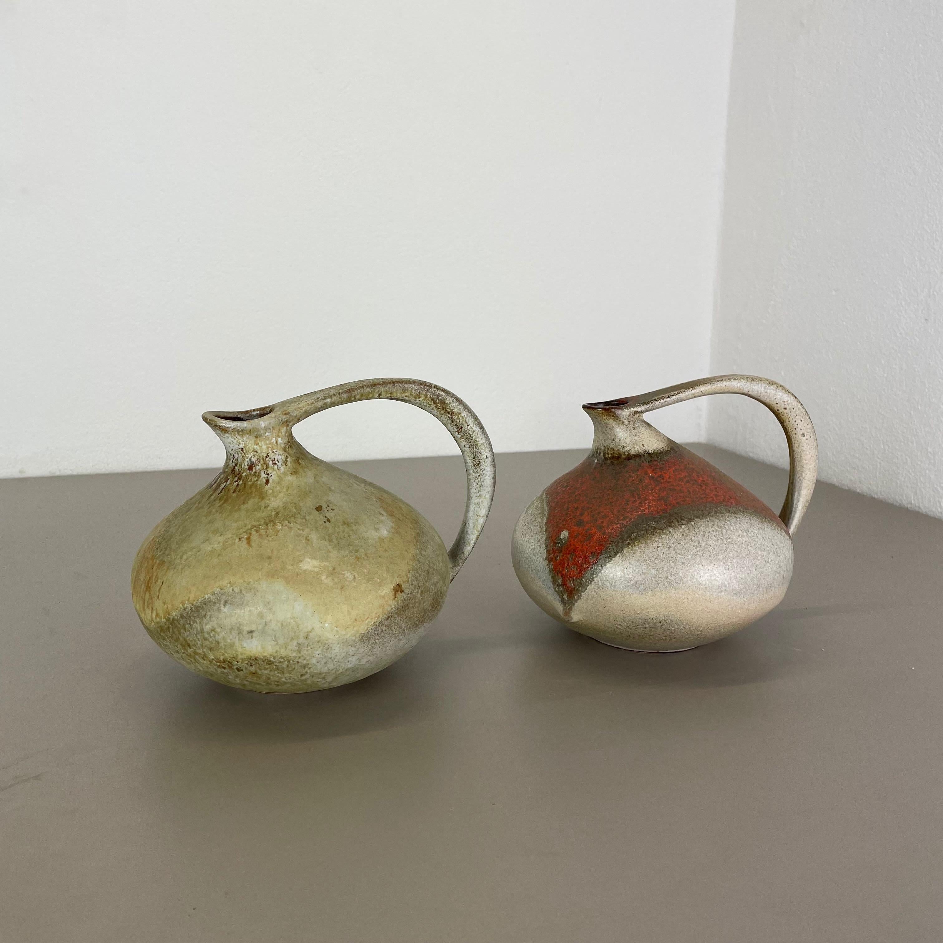Mid-Century Modern Ensemble de 2 vases en poterie 
