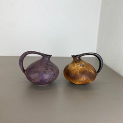 Set of 2 Pottery Vases "313" Designed by Kurt Tschörner Ruscha, Germany, 1970s