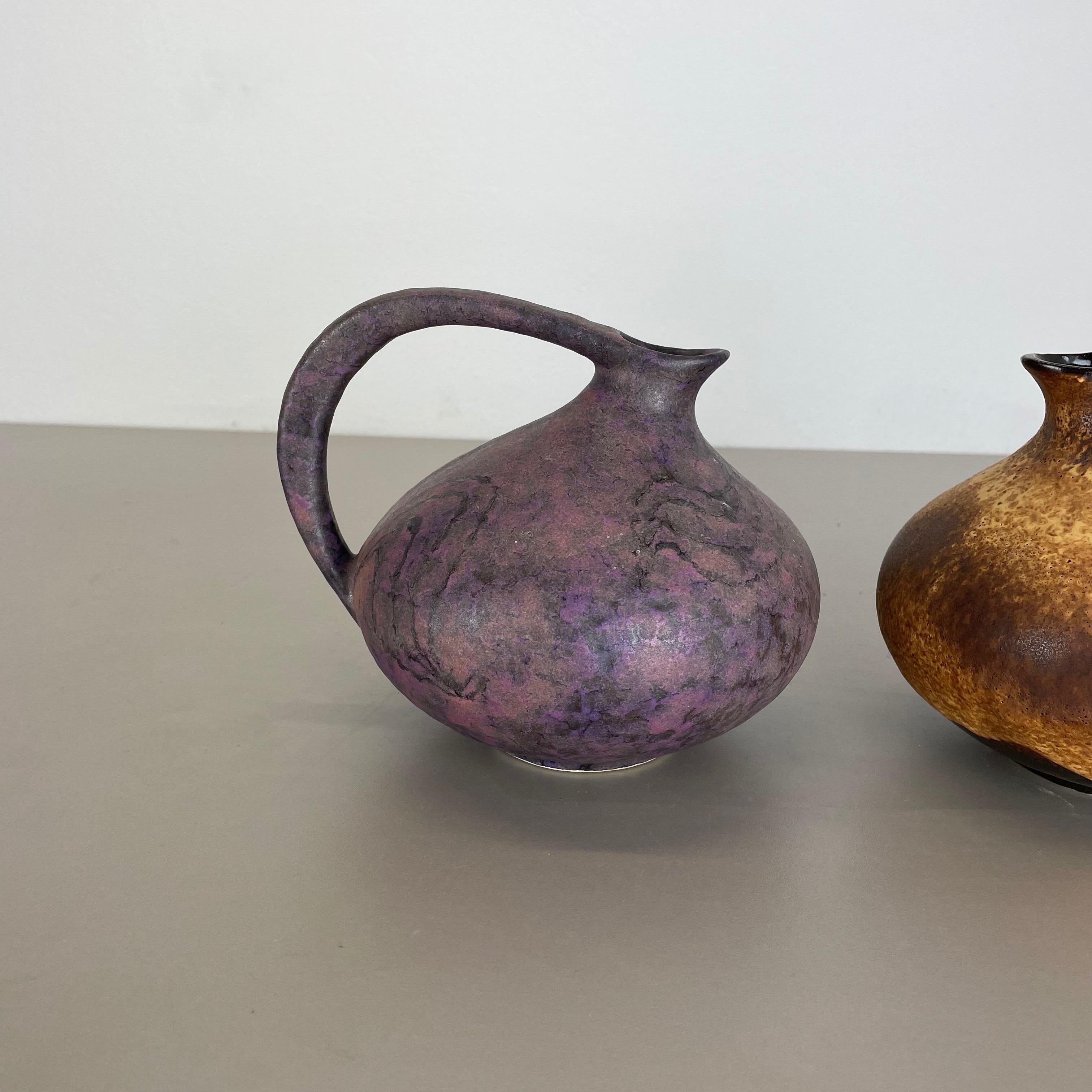 20th Century Set of 2 Pottery Vases 