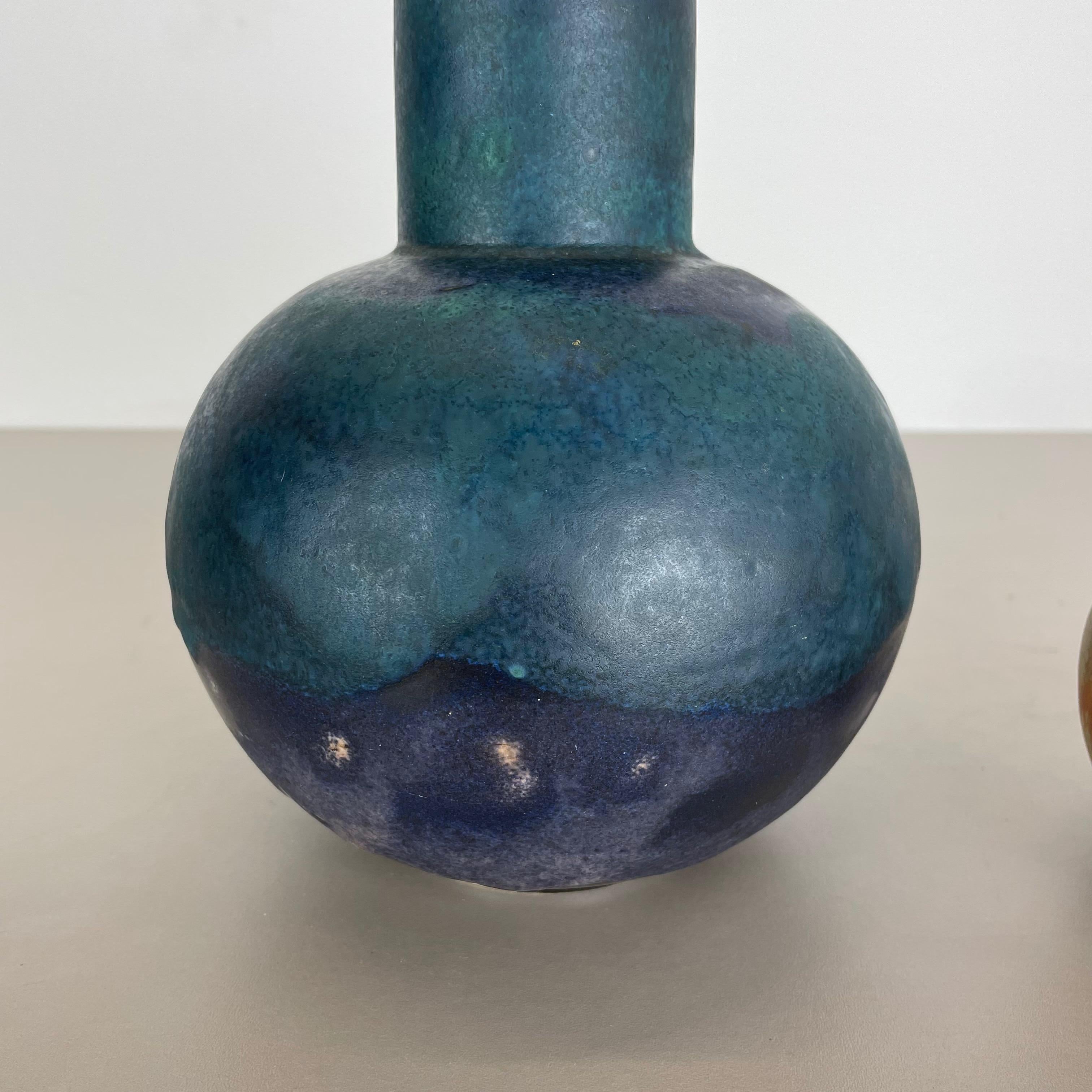Ensemble de 2 vases en poterie lave grasse abstraite conçus par Ruscha, Allemagne, années 1960 en vente 4