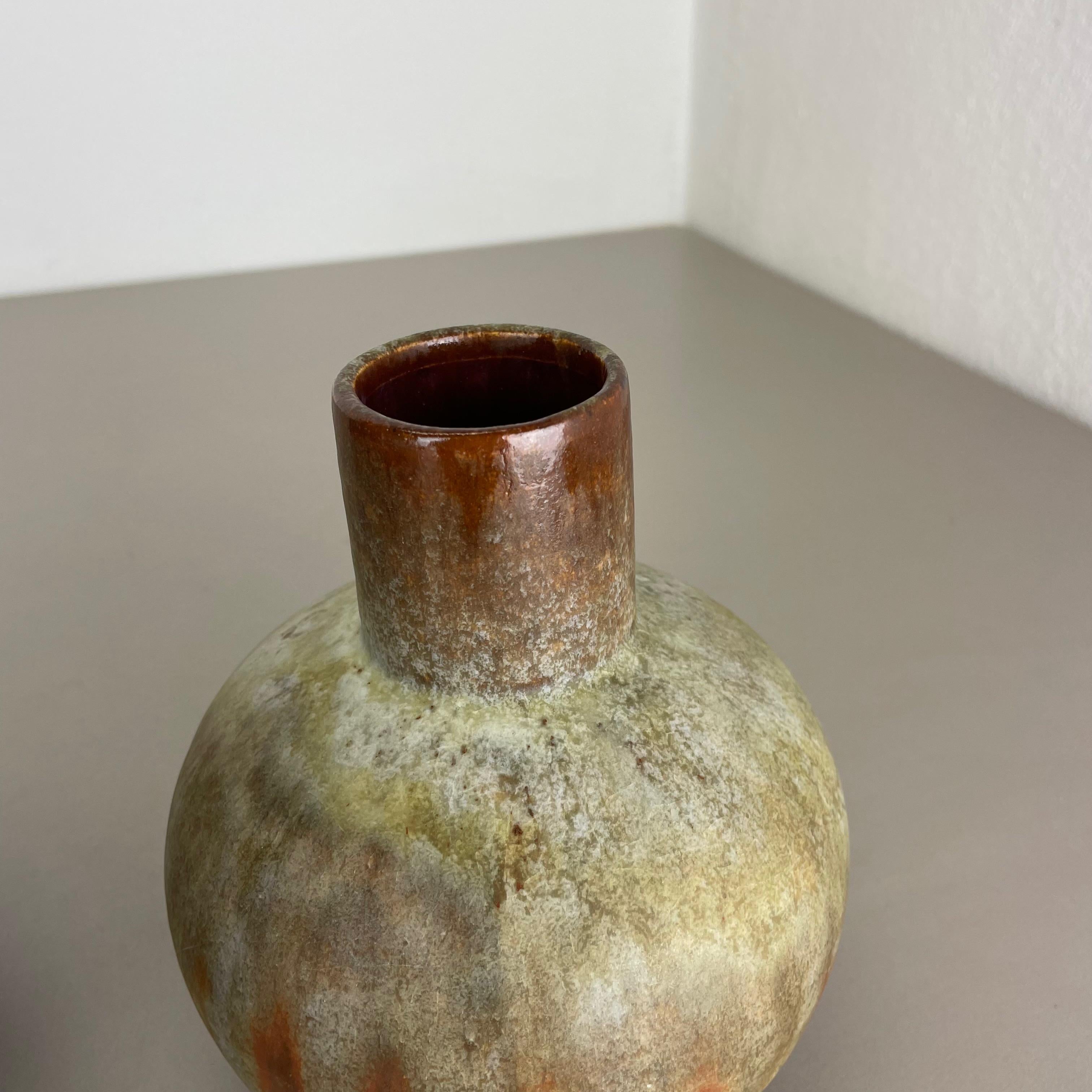 Ensemble de 2 vases en poterie lave grasse abstraite conçus par Ruscha, Allemagne, années 1960 en vente 6
