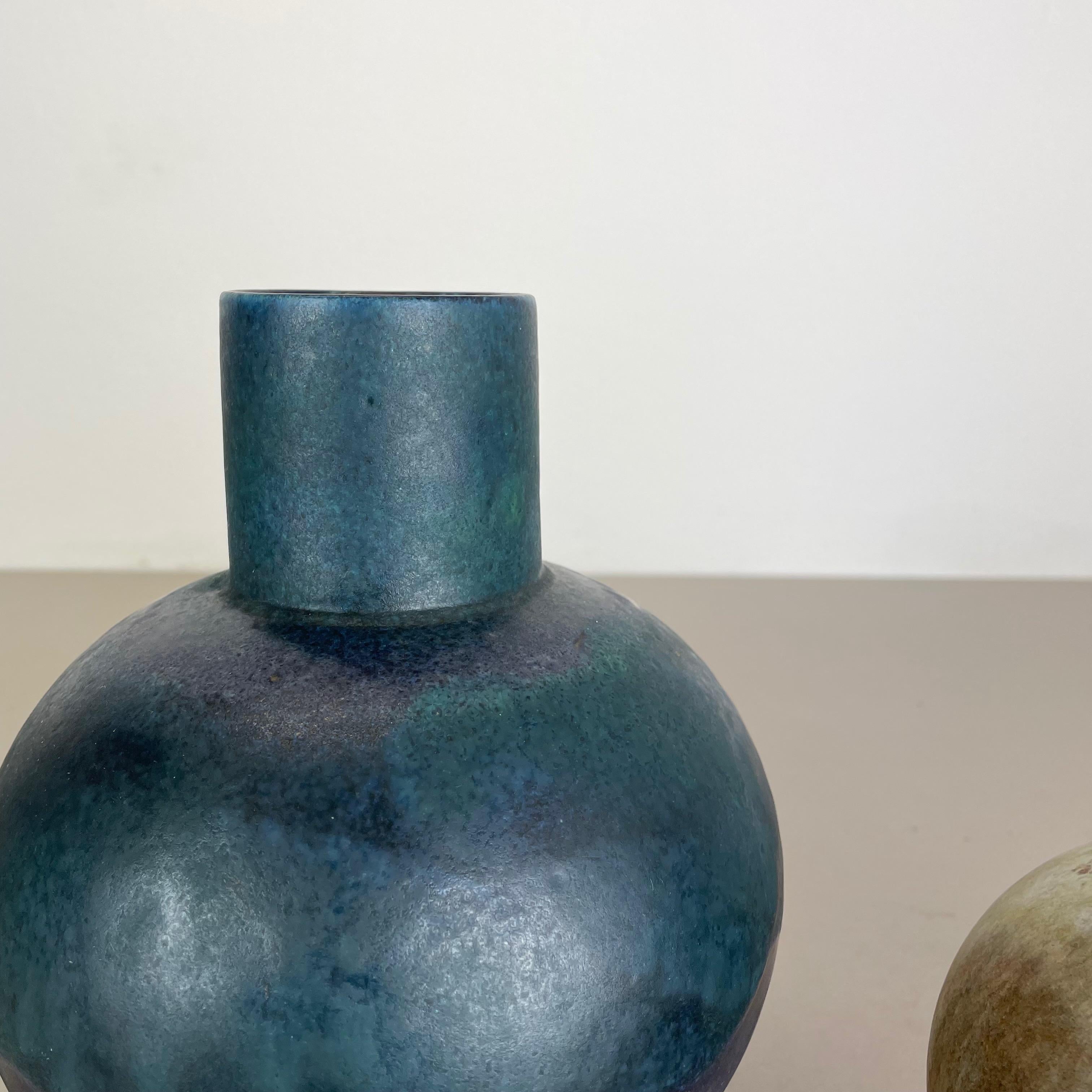 Set aus 2 Keramikvasen Fat Lava, abstrakt, entworfen von Ruscha, Deutschland, 1960er Jahre im Angebot 3