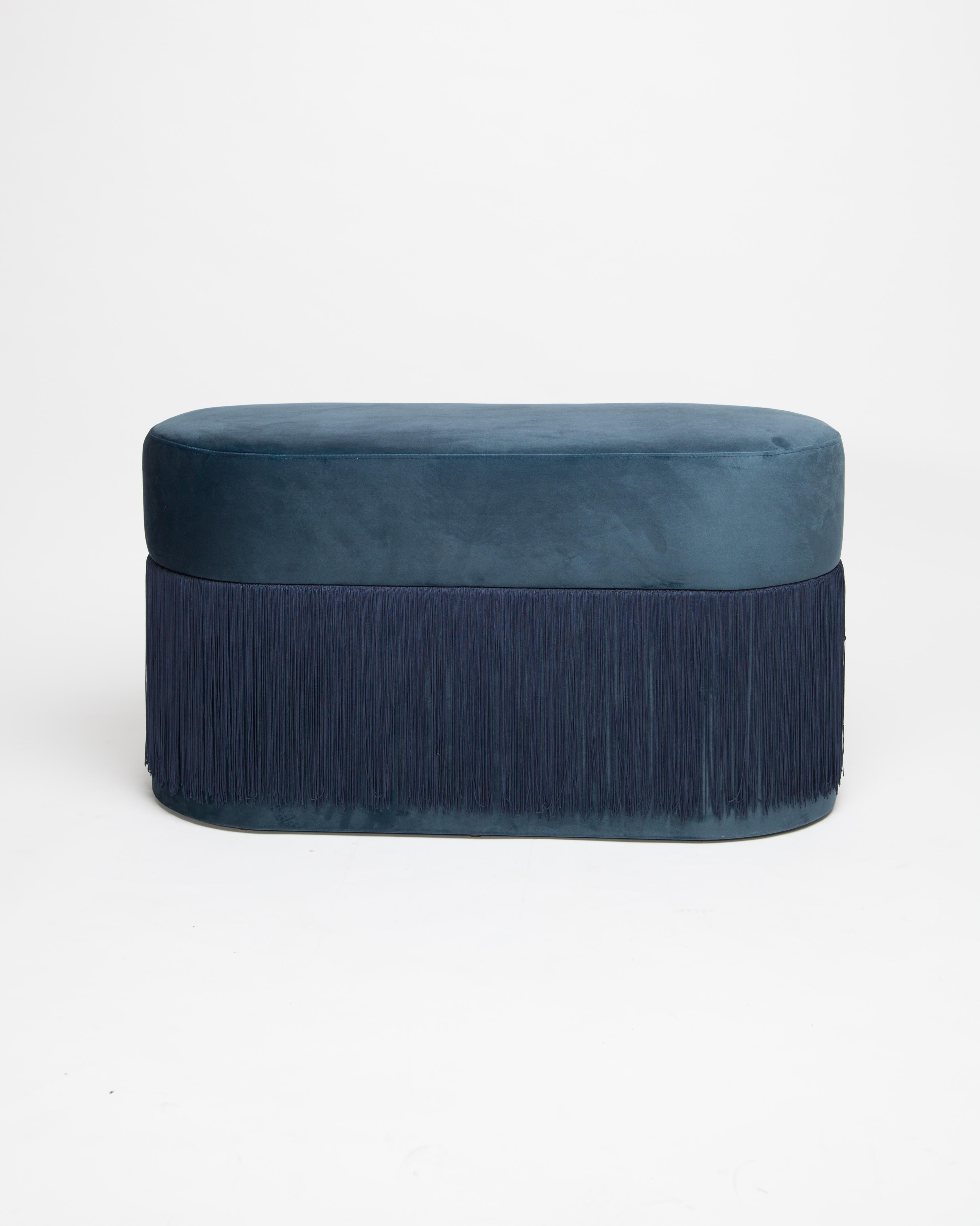 Spanish Set of 2 Poufs Pill L and S by Houtique